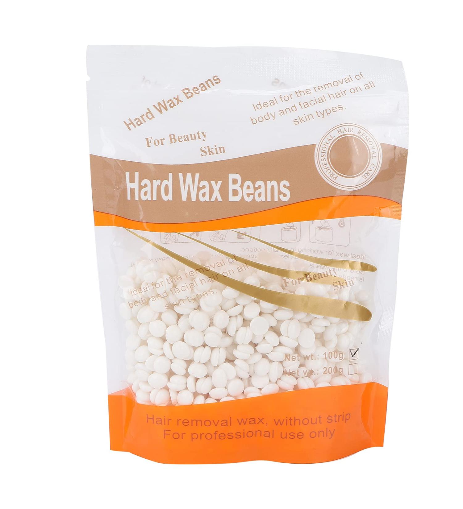 Premium Wax Beads for Hair Removal - 100g Milk White Wax Beans for Face Bikini & Legs - Strong Adhesion for Smooth Skin - Buy Online on GoSupps.com