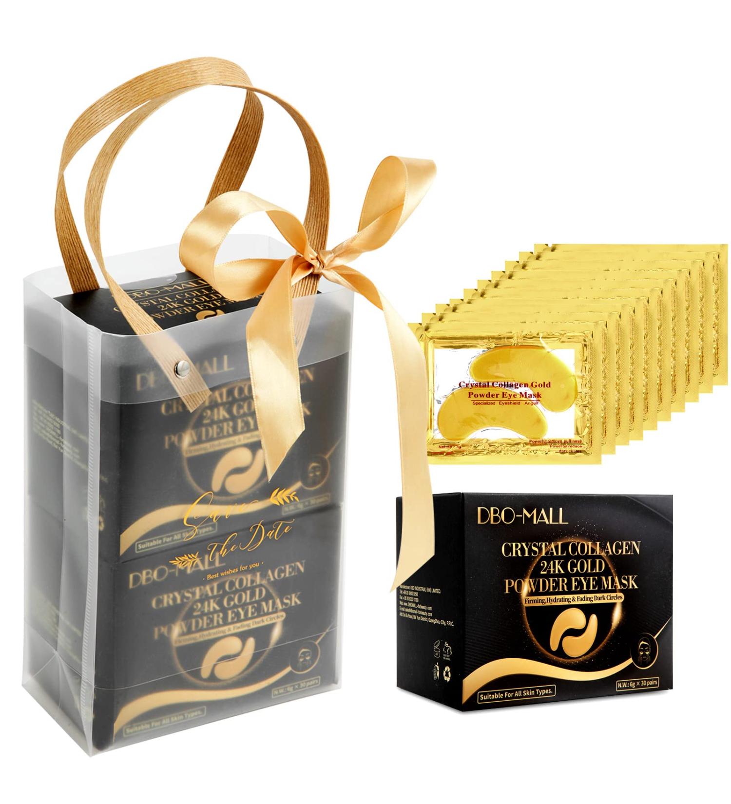 BO-MALL 24K Gold Hydro Jelly Mask - 60 Pairs (2 Boxes) - Collagen Under Eye Mask for Dark Circles & Puffiness - Buy Online on GoSupps.com