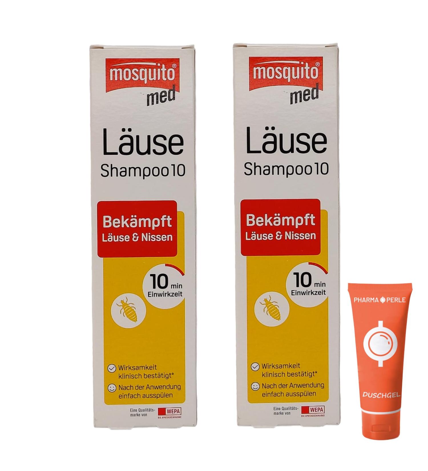Buy Mosquito Med Lice Shampoo 2x100ml - Fast & Effective Head Lice Treatment | Savings Set & Pharma Pearle Giveaway - Buy Online on GoSupps.com