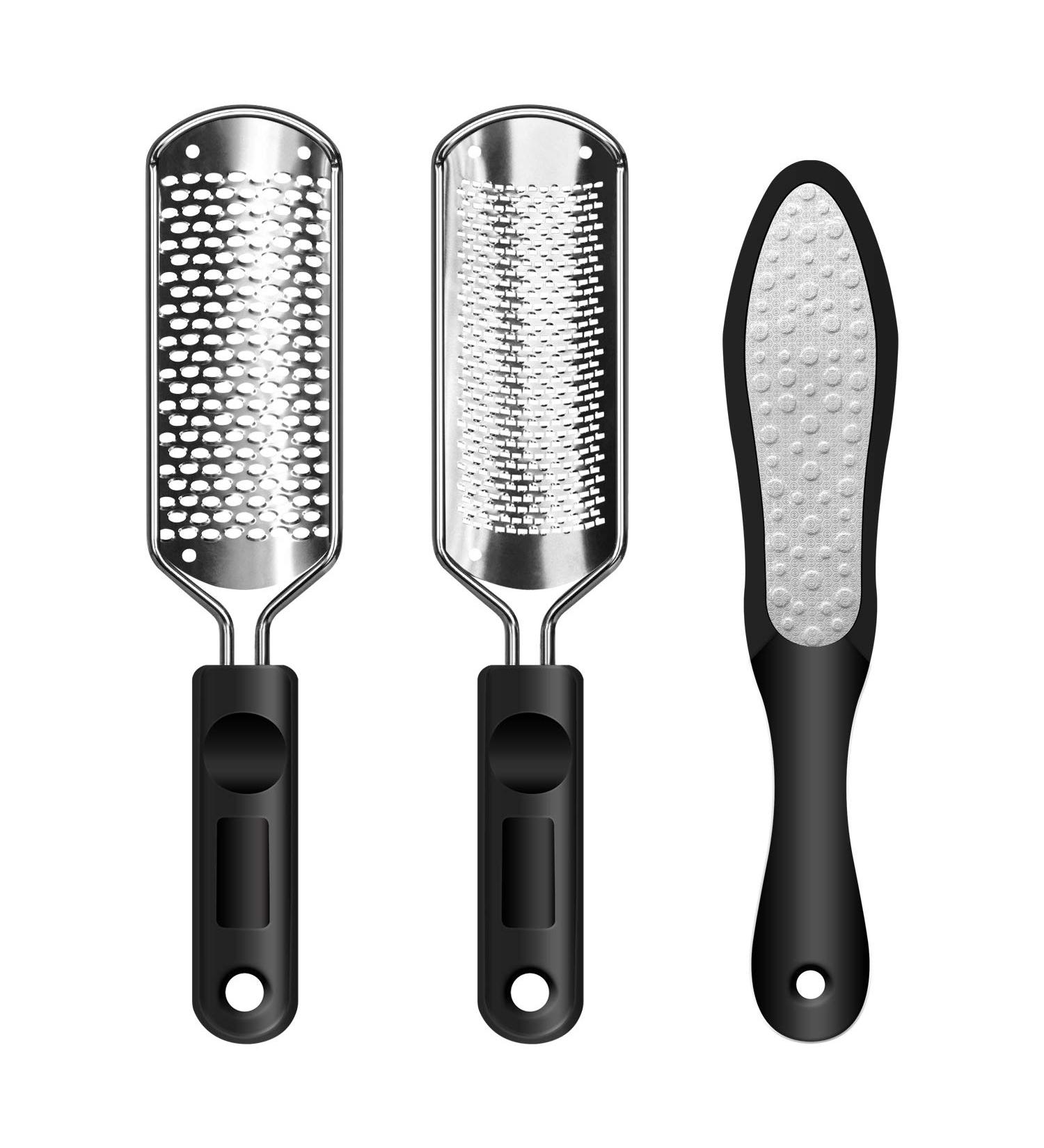 ERGOfoot 3 PCS Professional Foot Rasp Set for Wet/Dry Feet - Callus Remover & Pedicure Tool with Surgical Grade Stainless Steel File - Buy Online on GoSupps.com
