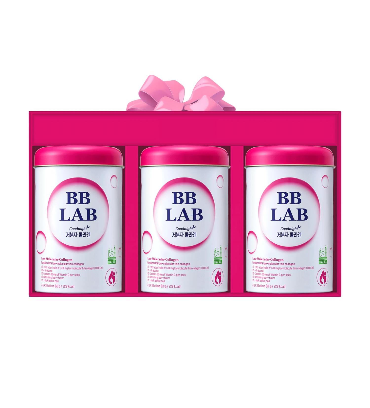 BB LAB Good Night Collagen Low Molecular Collagen Powder Stick Supplement Marine Collagen Fish Collagen Vitamin C Hyaluronic Acid 17 Probiotics Fast Absorption Mix Berry Flavor (Pack of 3) Refreshing Berry 0.7 Ounce  - Buy Online on GoSupps.com