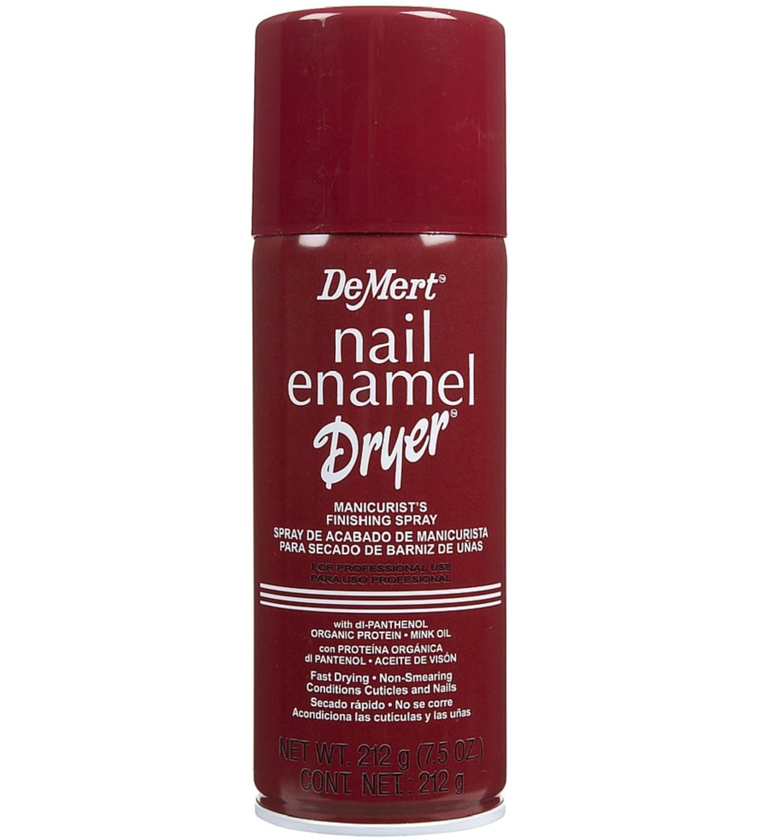 DeMert Nail Enamel Dry Spray 7.50 oz (Pack of 4) 7.5 Fl Oz (Pack of 4)