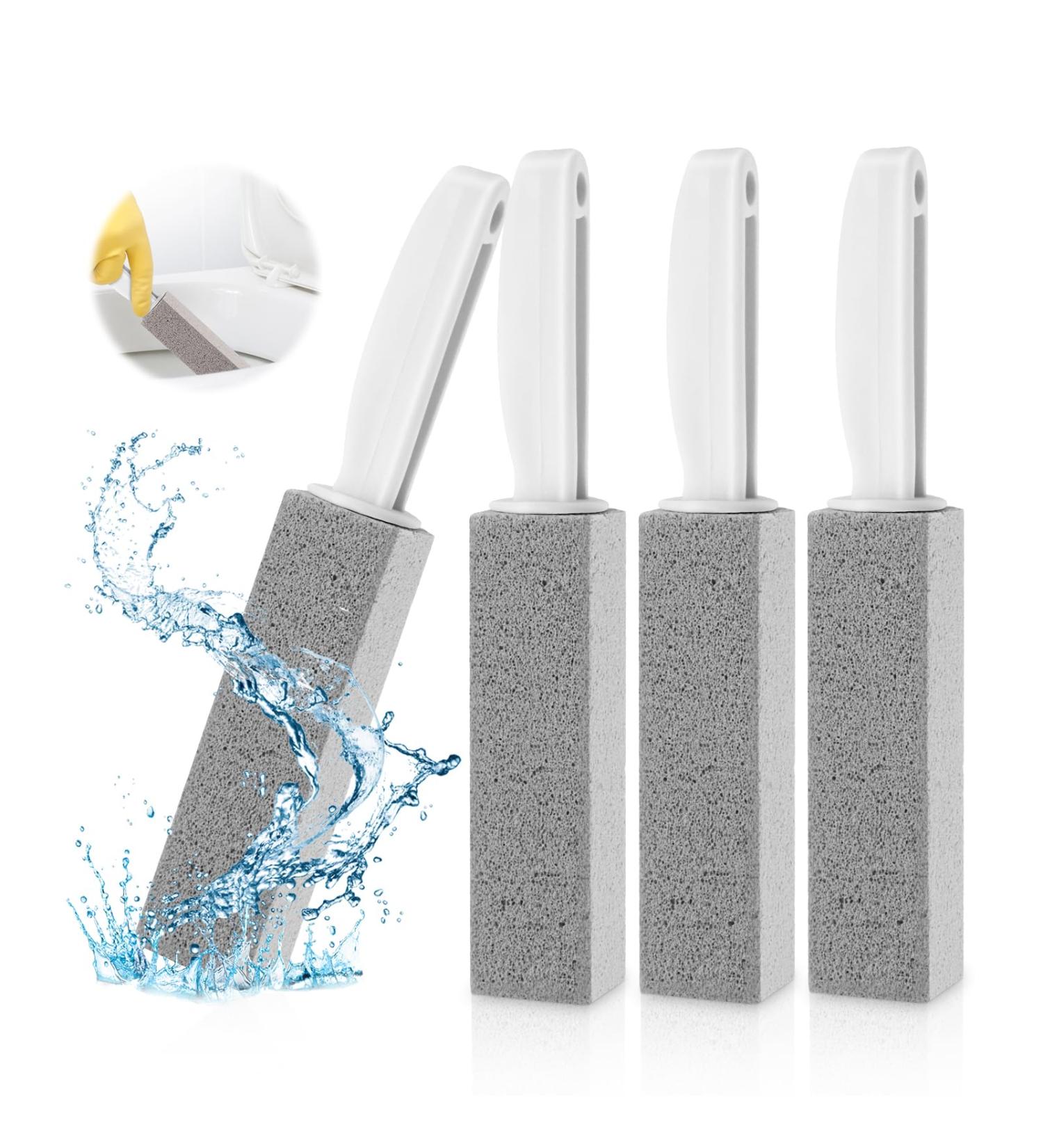 4 Piece Pumice Cleaning Stones Set - Versatile Grill & Toilet BIMSSTEIN Putzstein for Stubborn Stains - Ideal for Kitchen Bathroom & Shower - Buy Online on GoSupps.com