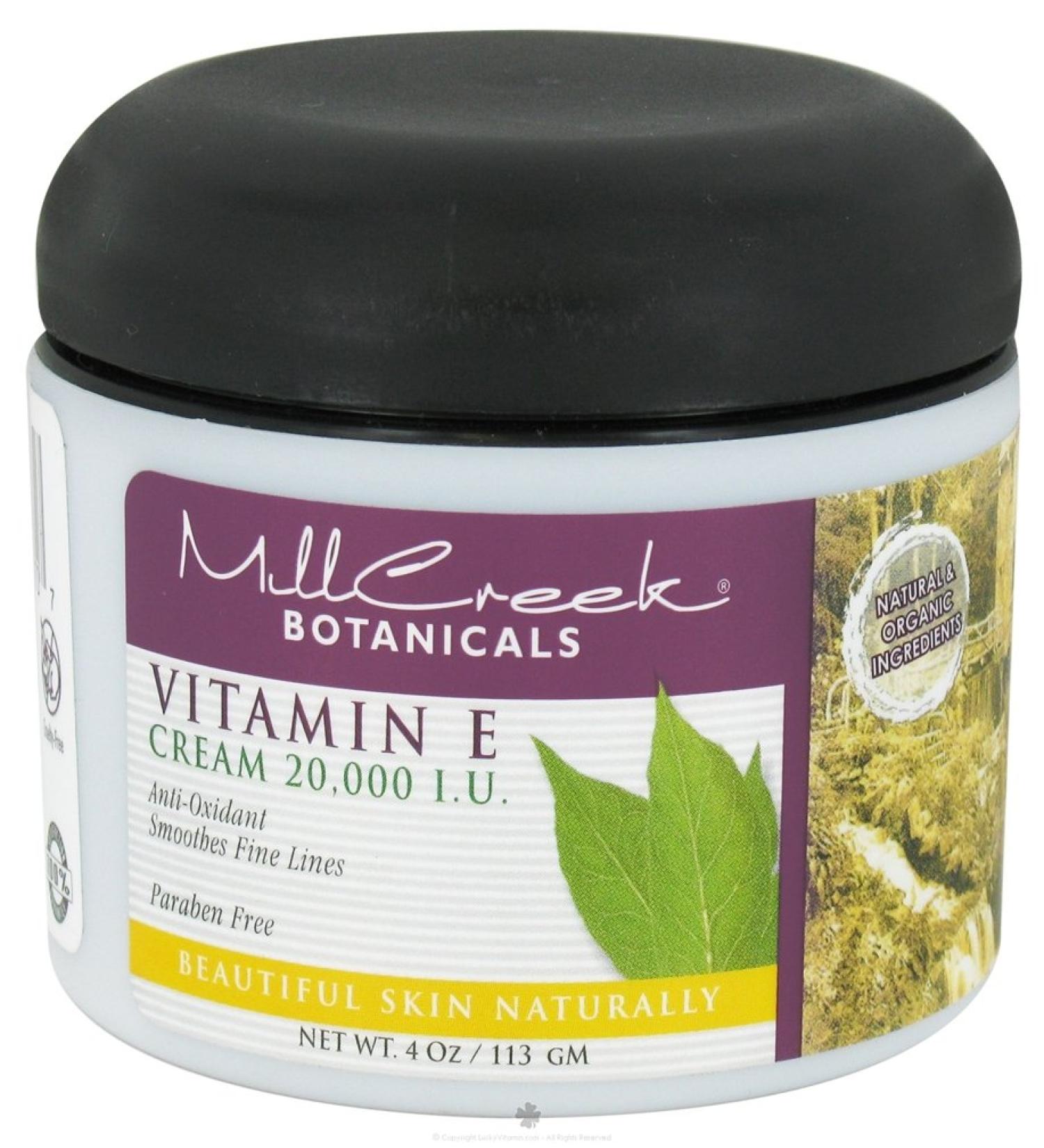 Mill Creek Botanicals Vitamin E Cream - 20000 IU - 4 oz