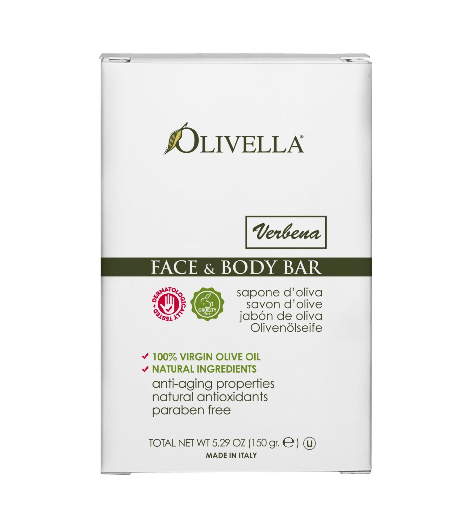 Olivella Face and Body Bar Verbena 5.29 Ounce