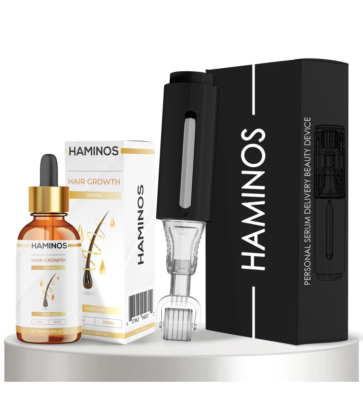 Pack Croissance des Cheveux: Derma Roller 0 5 mm avec R servoir + S rum de Croissance des Cheveux 50 ml - Buy Online on GoSupps.com