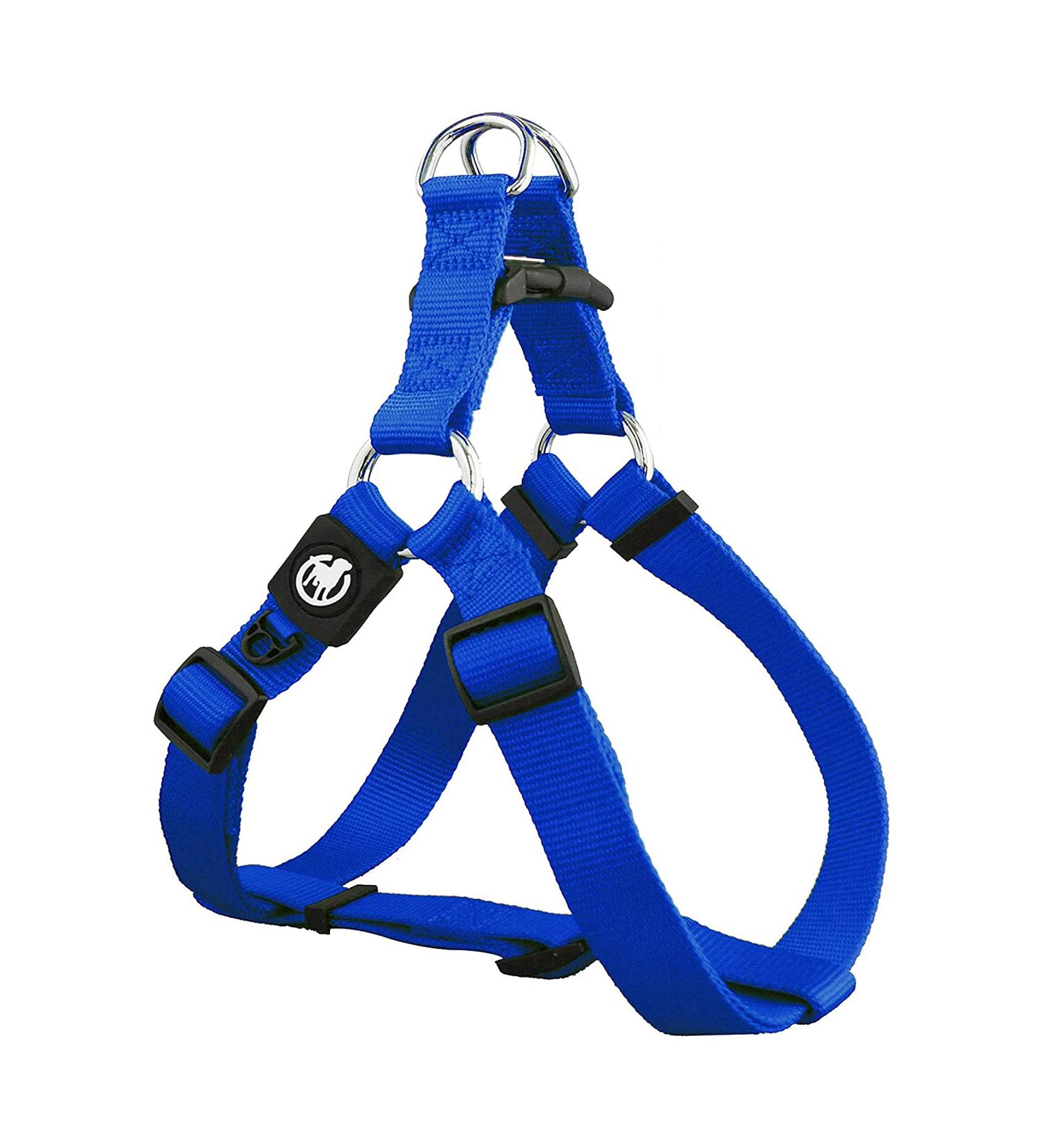 DDOXX Nylon Step-In Dog Harness - Adjustable XS Puppy Harness (Blue) - Perfect Fit for All Sizes - 1.0 x 32-44 cm - International Shipping Available - Buy Online on GoSupps.com