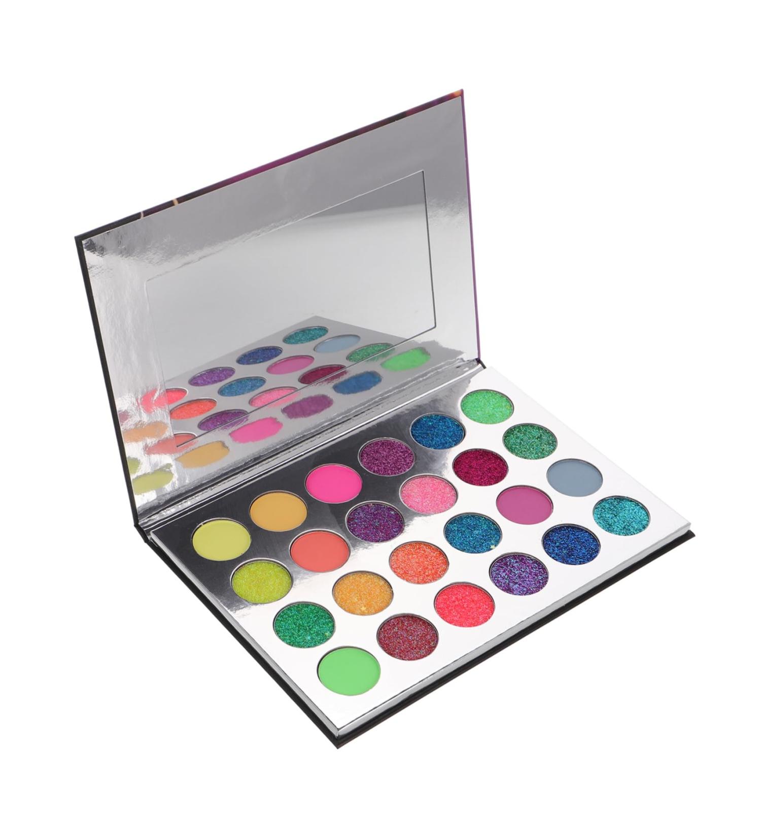 PLAFOPE Luminous Eye Shadow Glitter Eyeshadow Makeup Palette Makeup Eyeshadow Girl Eyeshadow Powder - Buy Online on GoSupps.com