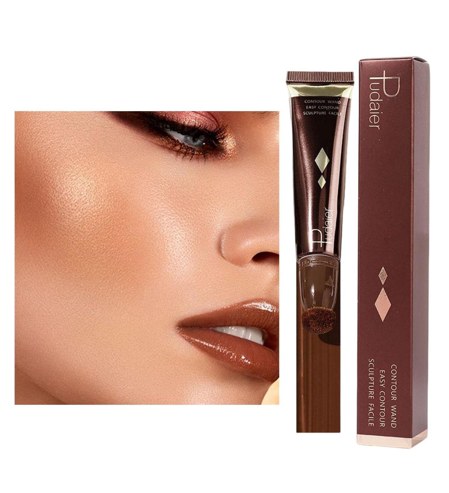 Liquid Contours Cream Contours Stick Smooth Face Concealer Contouring Stick Makeup with Cushion Applicator Blendable Waterproof Beauty Contouring Wand - Buy Online on GoSupps.com