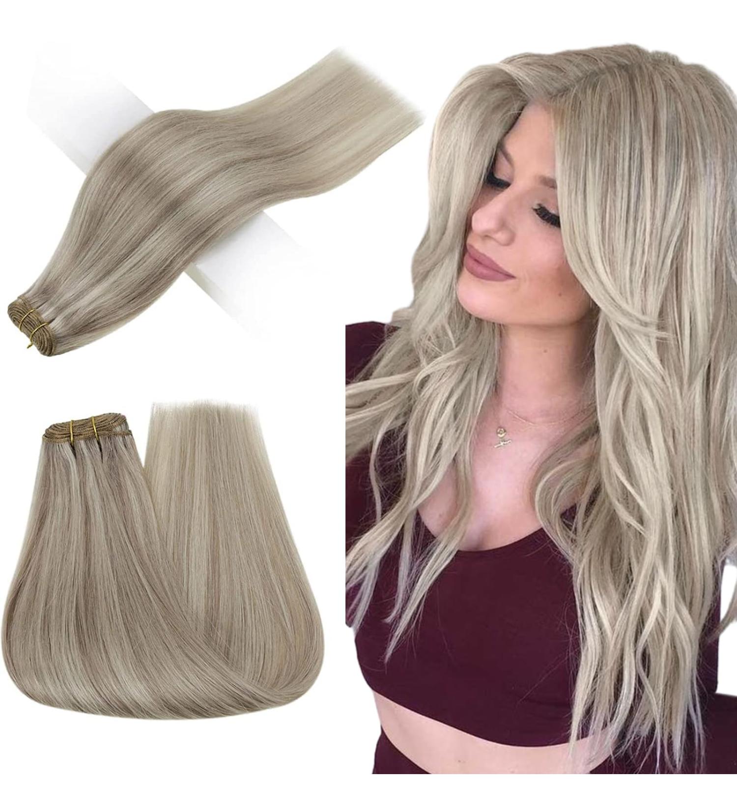 Runature 40cm Real Hair Extensions - Smooth Blonde #19AP60 100g Human Hair Perfect for Sew-In Styling - Buy Online on GoSupps.com
