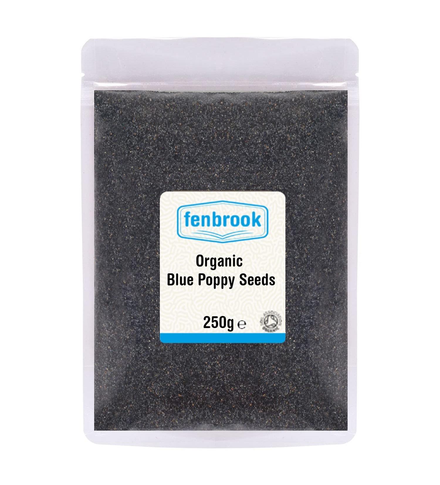 Organic Blue Poppy Seeds 250g Certified Organic by Fenbrook Organic - Buy Online on GoSupps.com