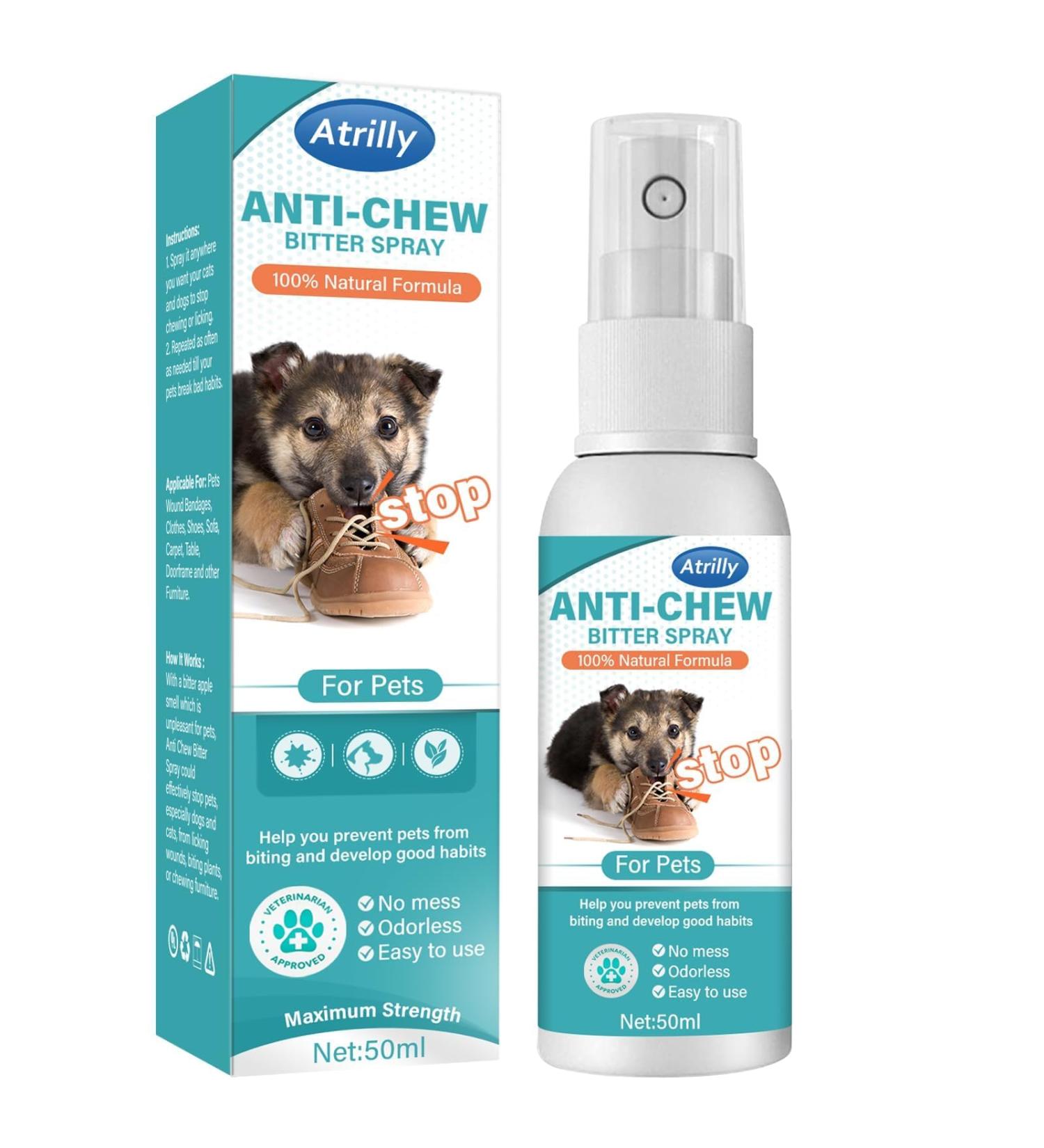Bitter Dog Spray Anti Chew Spray for Dogs Anti Chew Behavior Training Aid for Protecting Furniture and Pets -Indoor & Outdoor Use - Buy Online on GoSupps.com