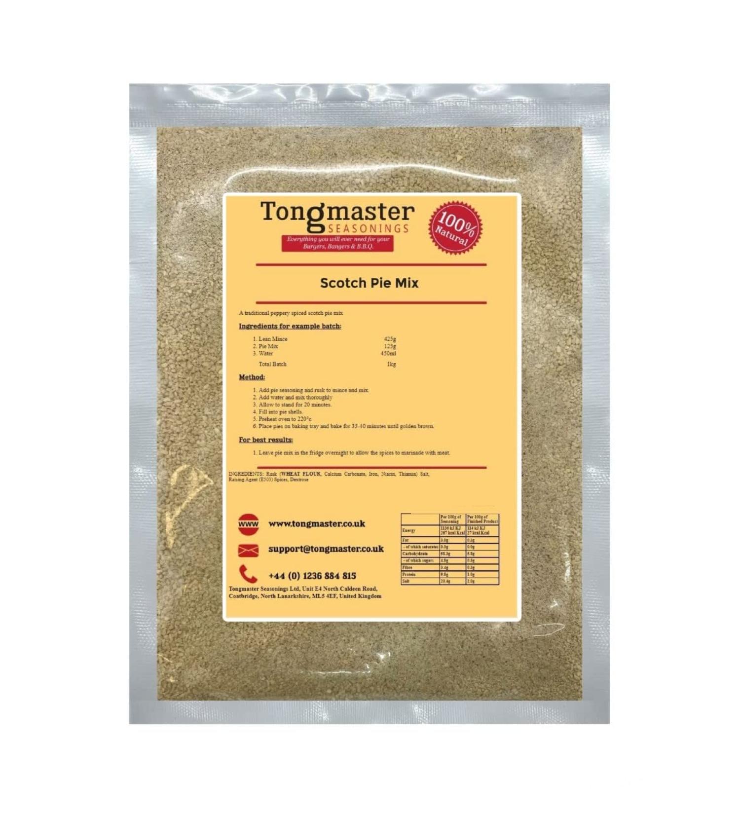 Scotch Pie Complete Spice Mix - 500g (Makes a 5kg Batch) - Buy Online on GoSupps.com