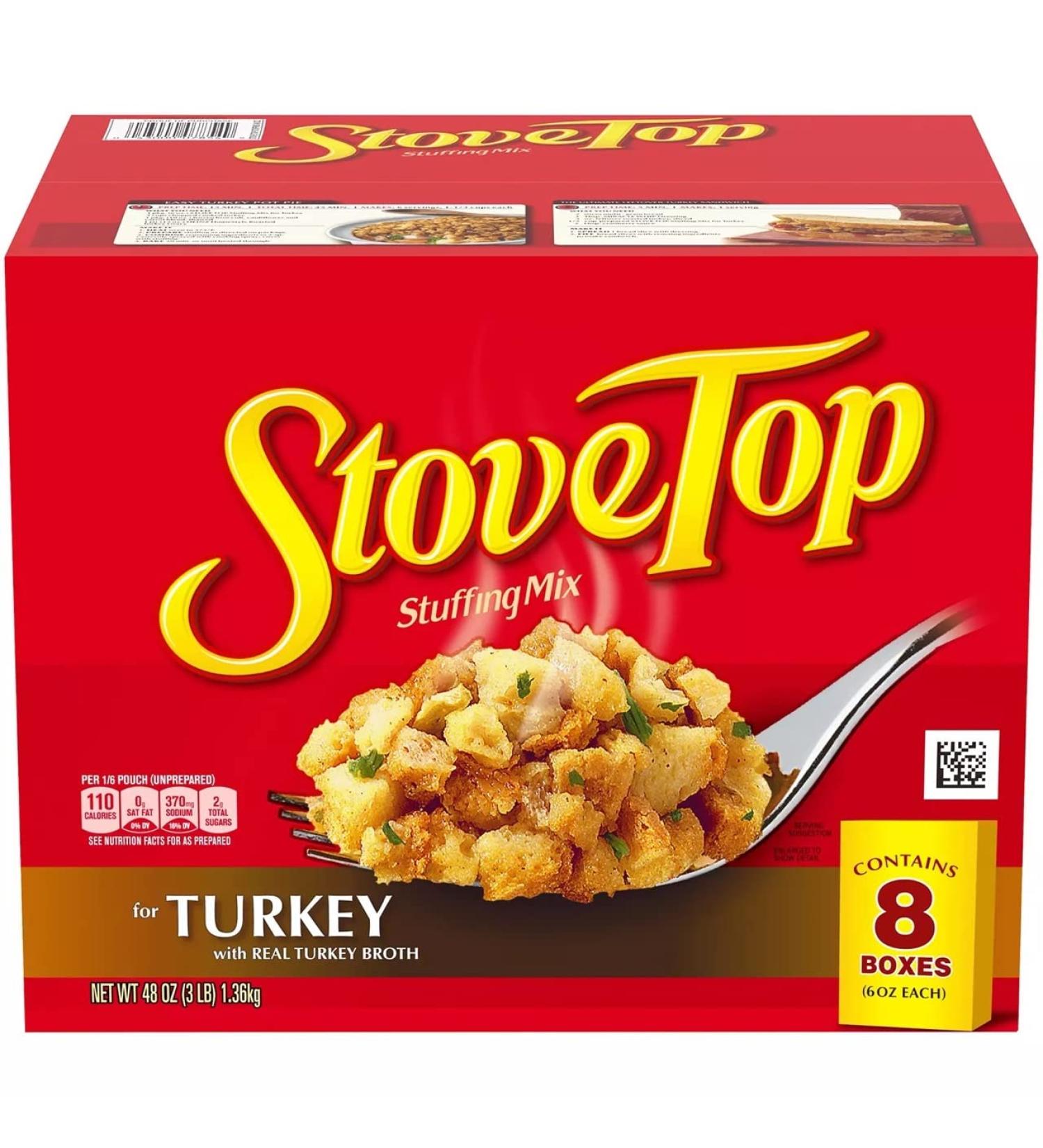 Stove Top Turkey Stuffing Mix - 6 oz. (8 pk.) | Delicious and Easy to Prepare - Buy Online on GoSupps.com