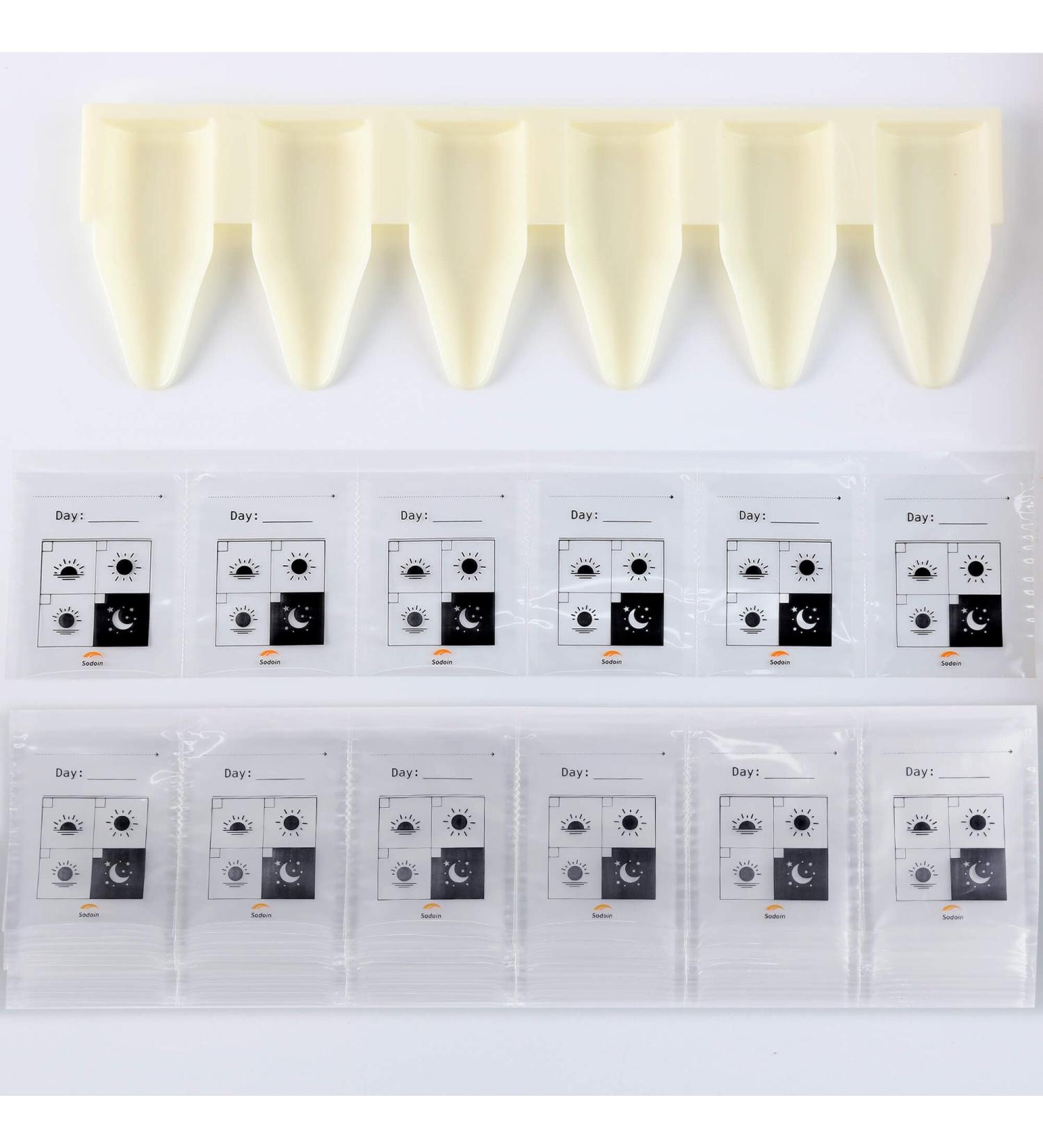 M Pill Bag Set - 600 Heat Seal Pill Bags + Loading Tray (6 Loading)- Pill Organizer Medication Aids Pill Pouch Organizer AM PM Supplements Vitamin Fish Oil Pill Suite Travel Pill Bags