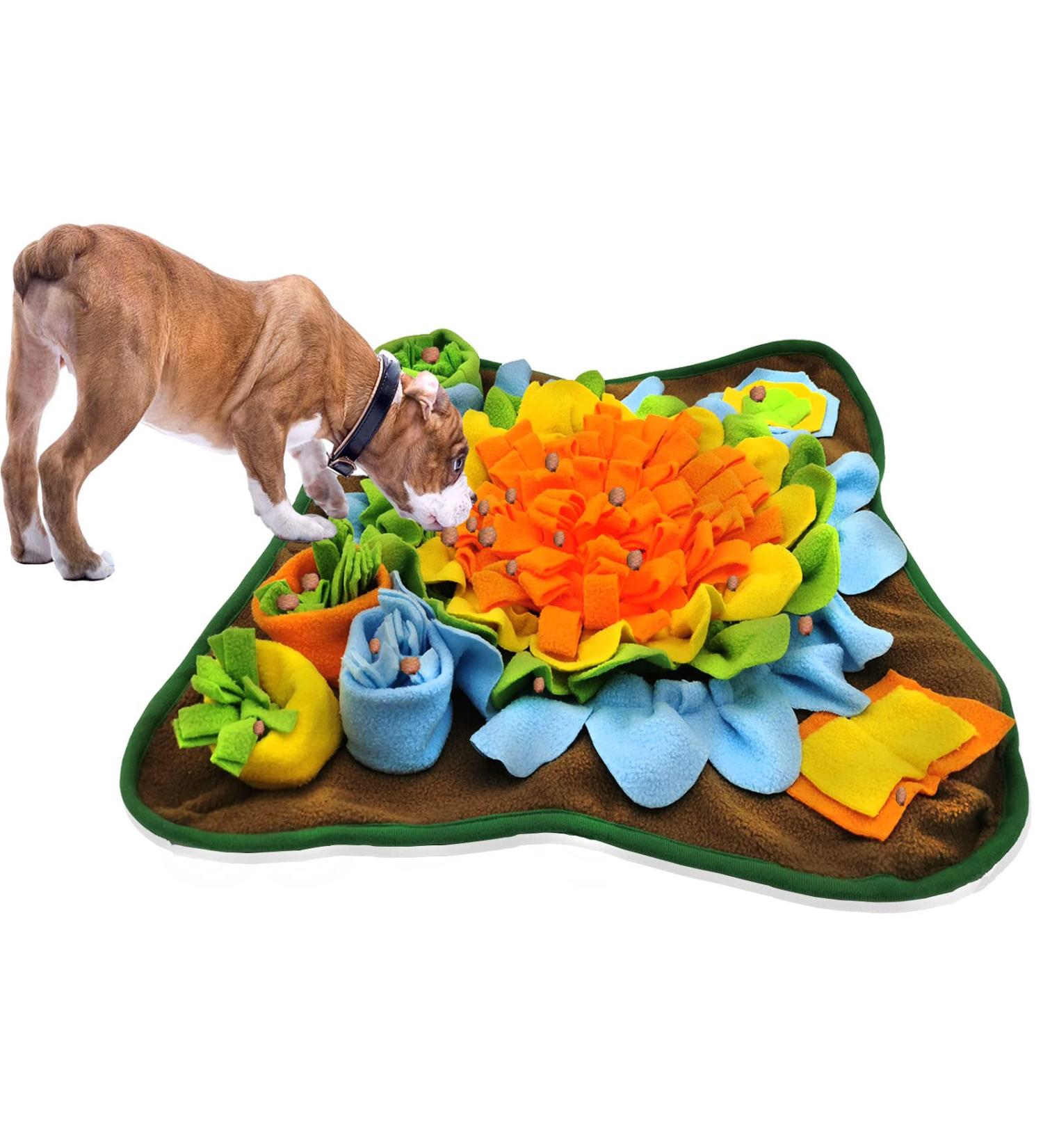 Alibuy Dogs Snuffle Mat Pet Feeding Mats Puppy Sniffing Pad Cat Doggies Interactive Puzzle Toys for Multiple Breeds Encourages Natural Foraging Skills Training and Stress Release Orange - Buy Online on GoSupps.com
