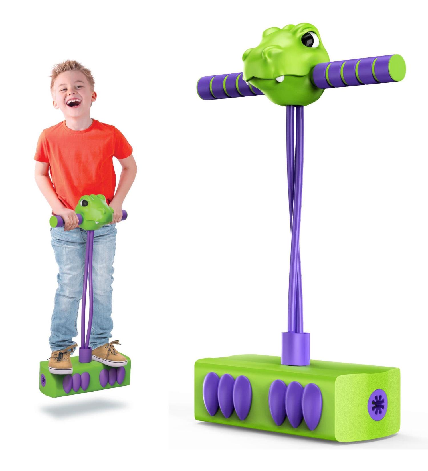 Pogo Saurus Foam Pogo Jumper for Kids 3-7 Years Old - Dinosaur Toys for Boys and Girls | Indoor & Outdoor Pogo Stick Toy (Up to 250 lbs) - Buy Online on GoSupps.com