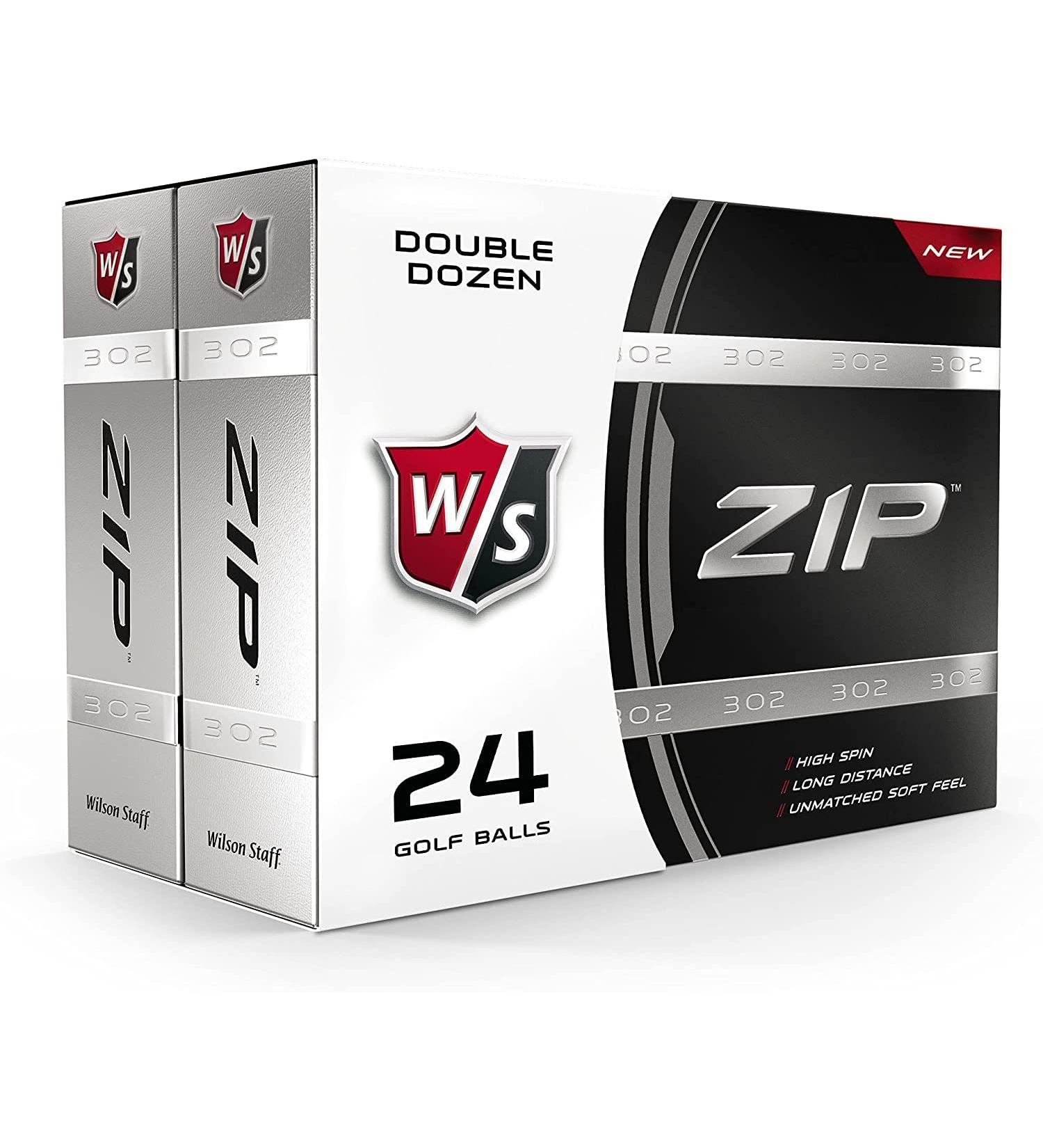 Wilson Staff Zip Golf Balls (Pack of 24) - Premium Quality White Golf Balls - Buy Online on GoSupps.com
