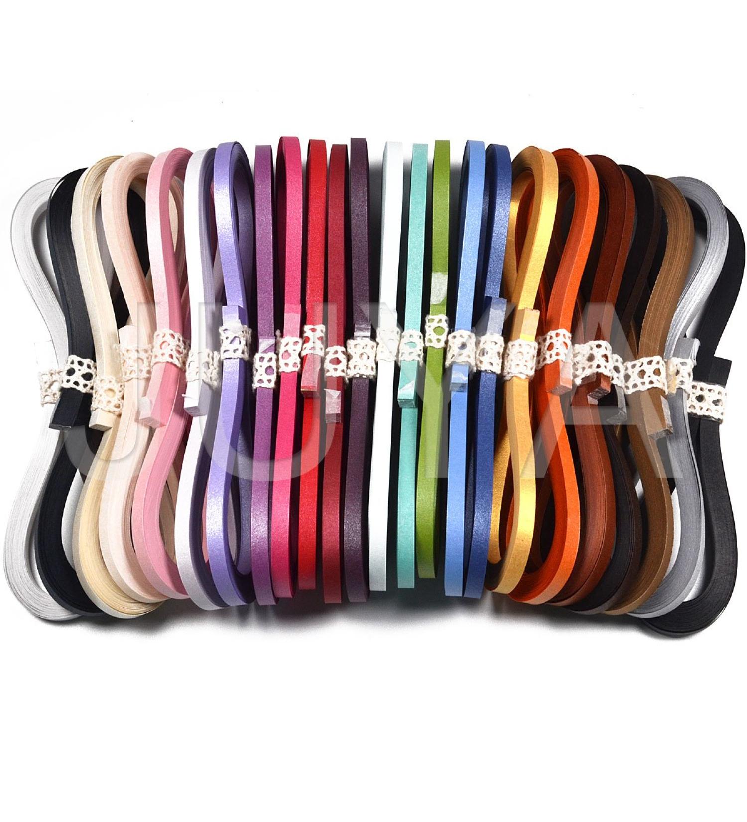 JUYA Metallic Paper Quilling Set - 3mm Width, 24 Colors - Available in 2/3/5/7/10mm Width Options - Buy Online on GoSupps.com