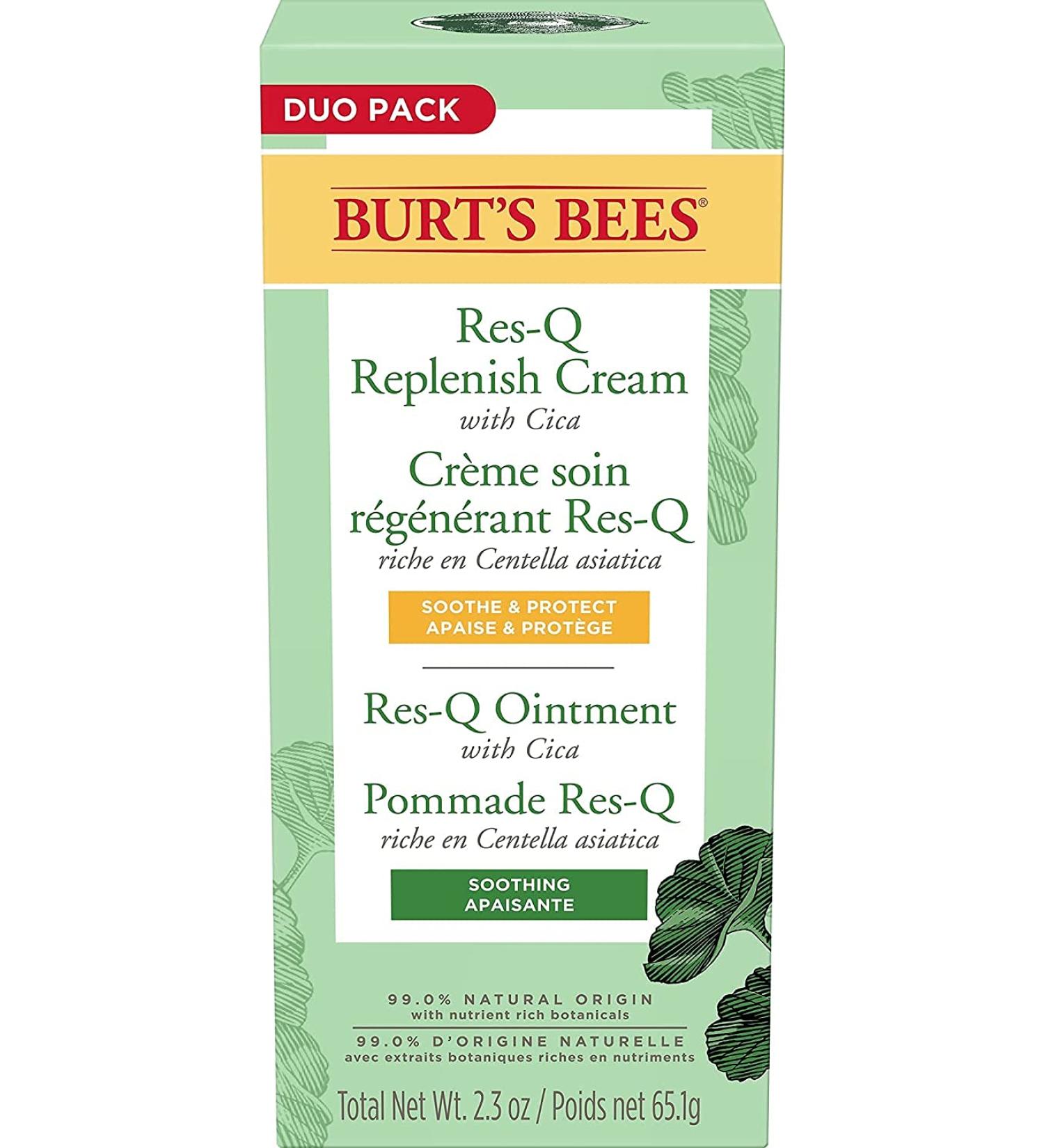 Burt's Bees 100% Natural Multi-Purpose Res-Q Ointment & Cream - Twin Pack (65.1 g) | Best All-Natural Skin Care | Ship Internationally - Buy Online on GoSupps.com