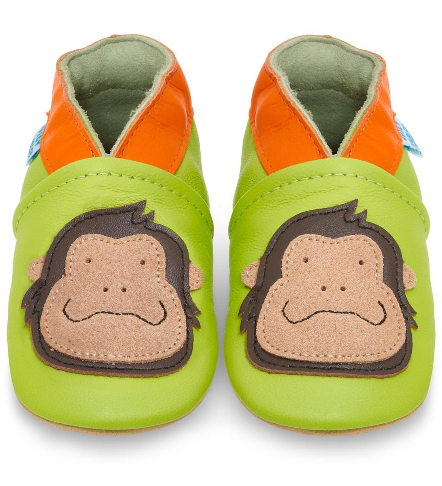 Soft Sole Baby Shoes for Boys and Girls | Leather Toddler Shoes 6-12 Months | Baby Walking Shoes Gorilla - Buy Online on GoSupps.com