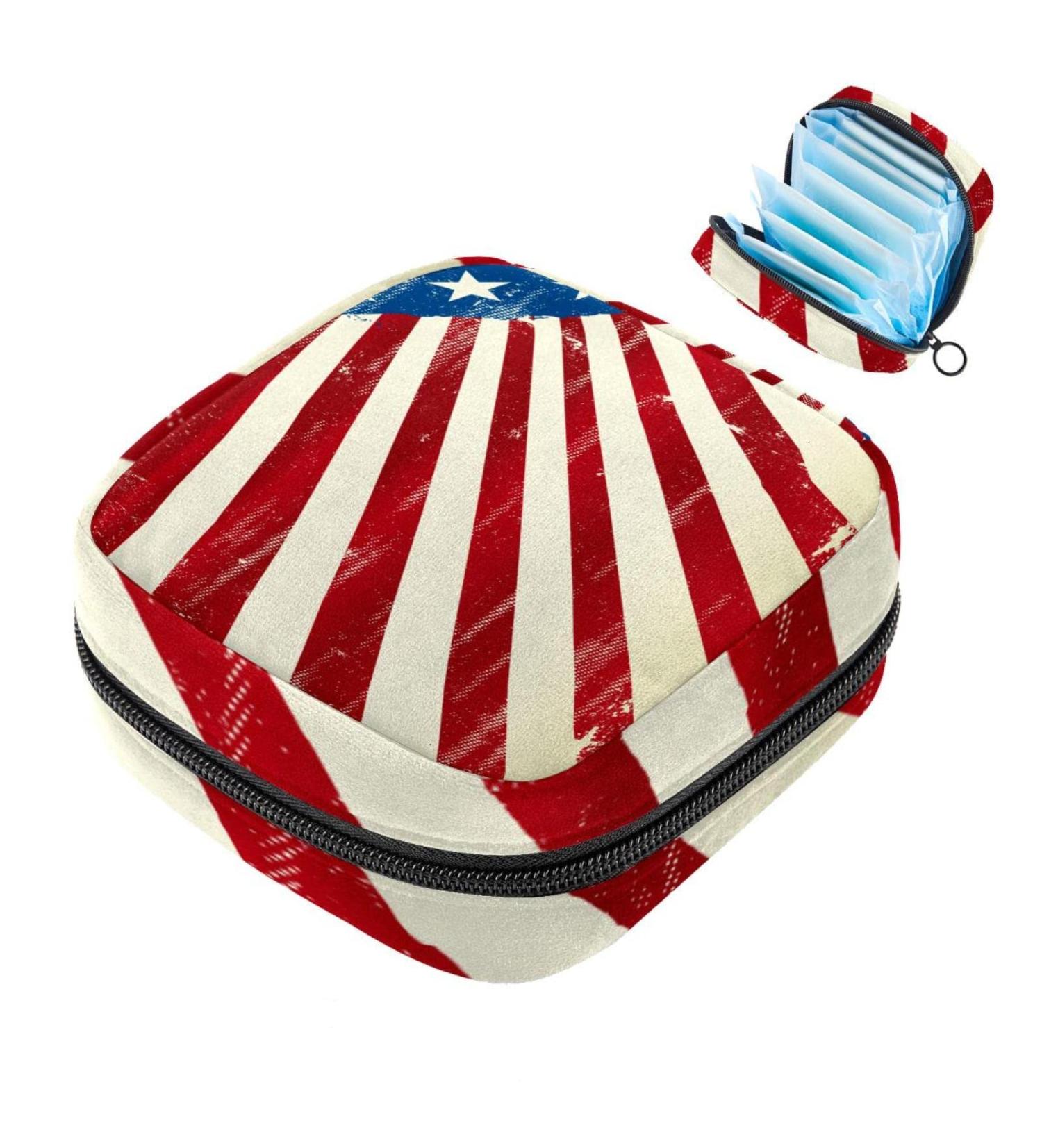 Portable Sanitary Napkin & Menstrual Cup Storage Bag - Zippered Pocket for Teen Girls & Women - Buy Online on GoSupps.com