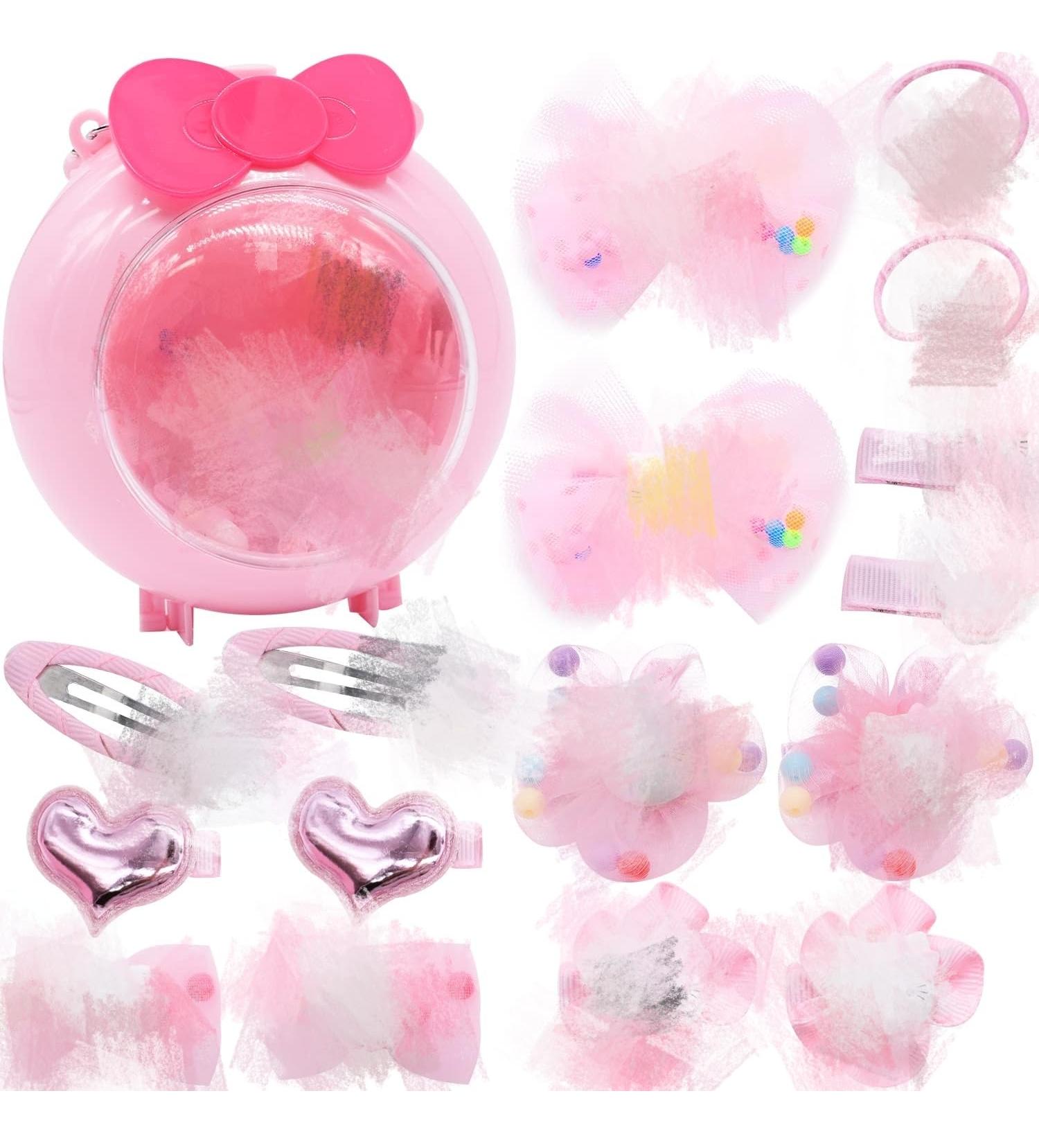 16-Piece Hello Kitty Hairdress Gift Set | Children's Hair Clips Elastic Ties & Hair Accessories for Girls - Buy Online on GoSupps.com