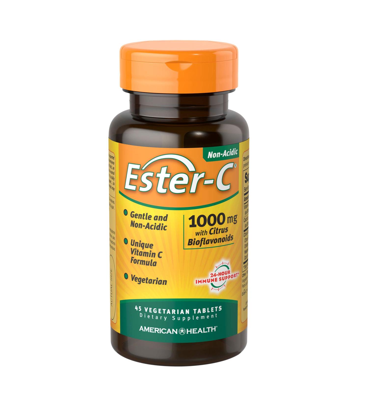 American Health Ester-C with Citrus Bioflavonoids - 45 Count Vitamin C Supplement - Buy Online on GoSupps.com