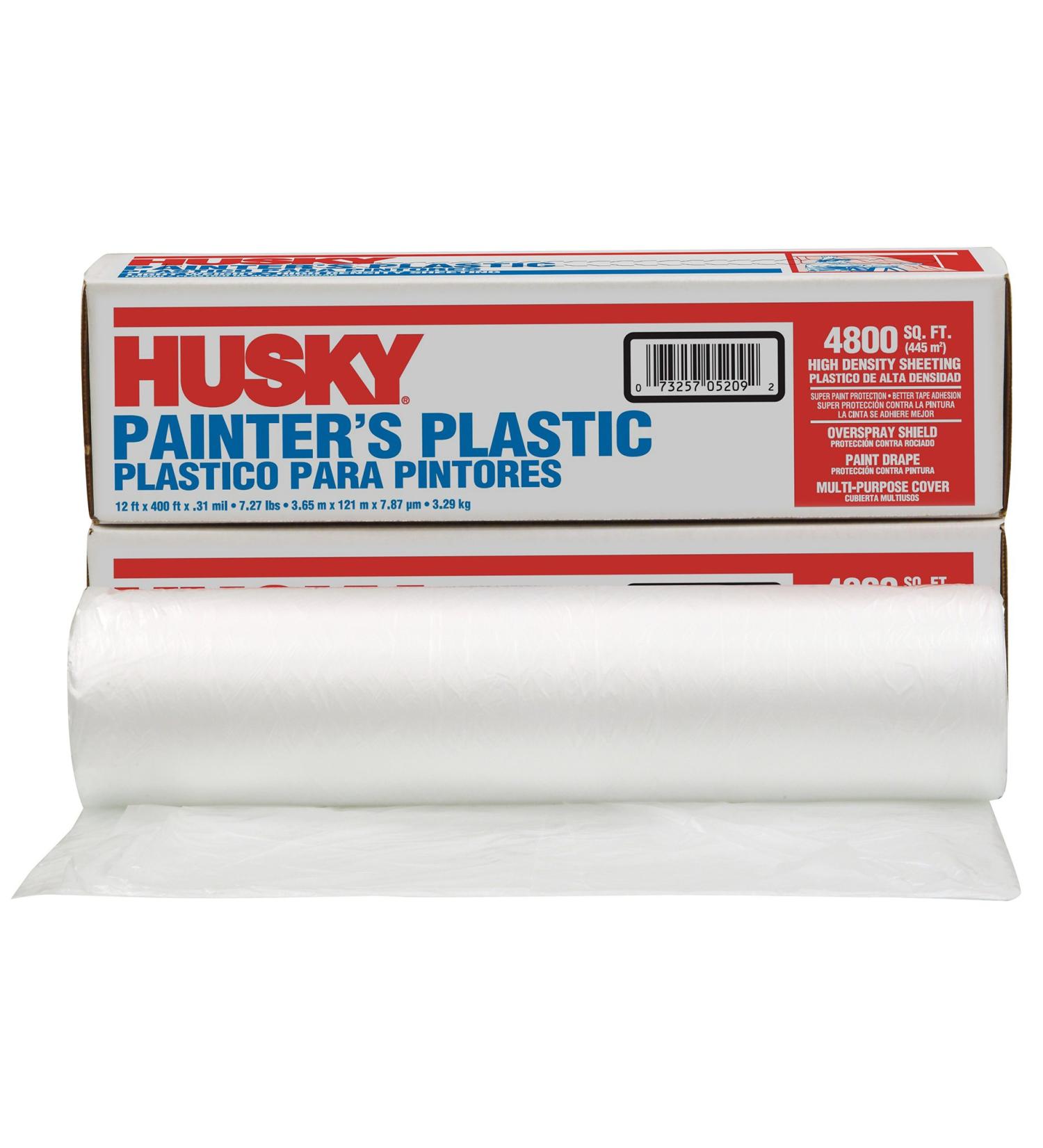 POLY AMERICA 035124H 12-Feet X 400-Feet .31 Mil High Density Painters Poly Film