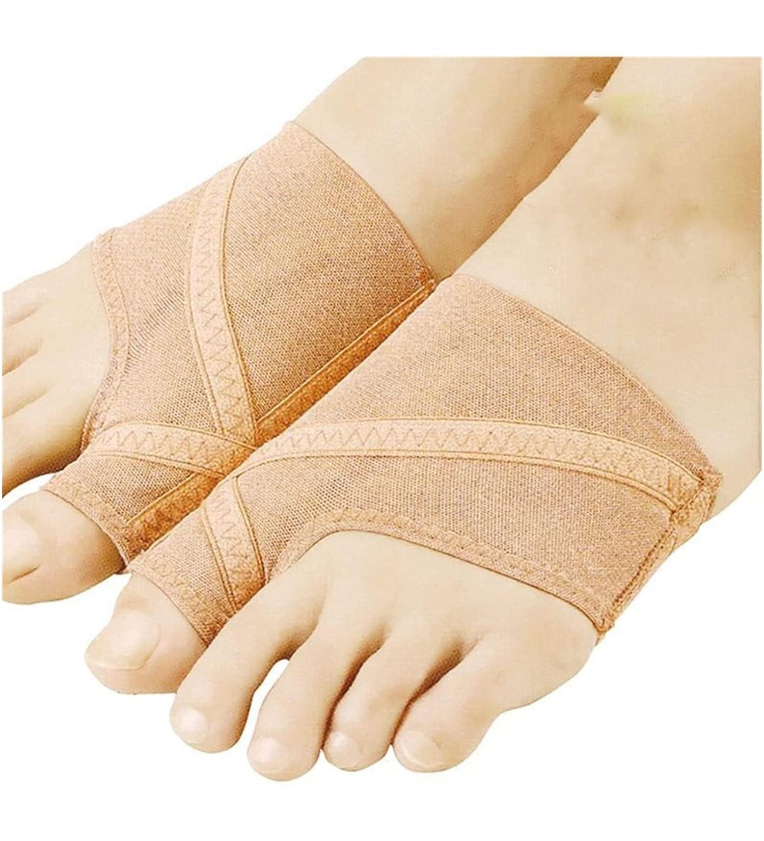 Ultra-Thin Big Toe Hallux Valgus Knife Rails - 2 Piece Foot Care Adjustment Bandage for Pain Relief - Buy Online on GoSupps.com