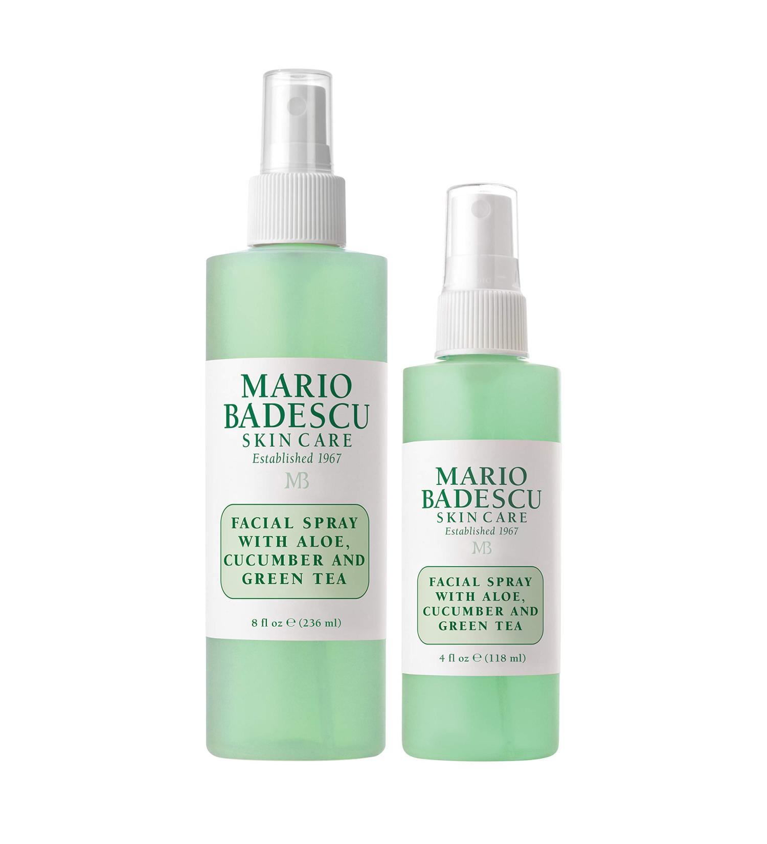 Buy Mario Badescu Facial Spray with Aloe Cucumber & Green Tea - Hydrating Face Mist for All Skin Types (8 Fl Oz + 4 Fl Oz) - International Shipping - Buy Online on GoSupps.com