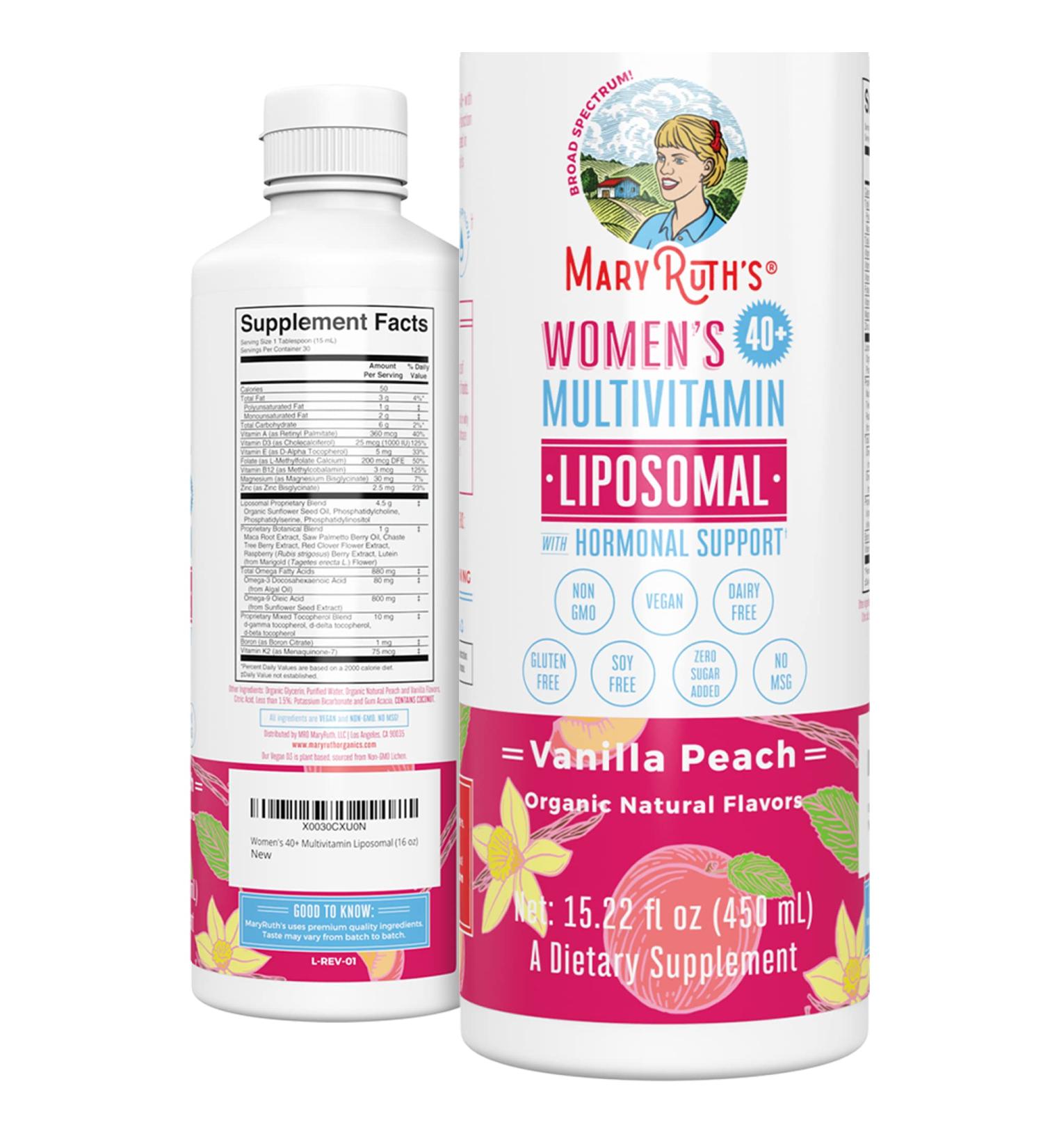 MaryRuth Organics Women's 40+ Multivitamin - Sugar-Free Liquid Formula - Buy Online on GoSupps.com