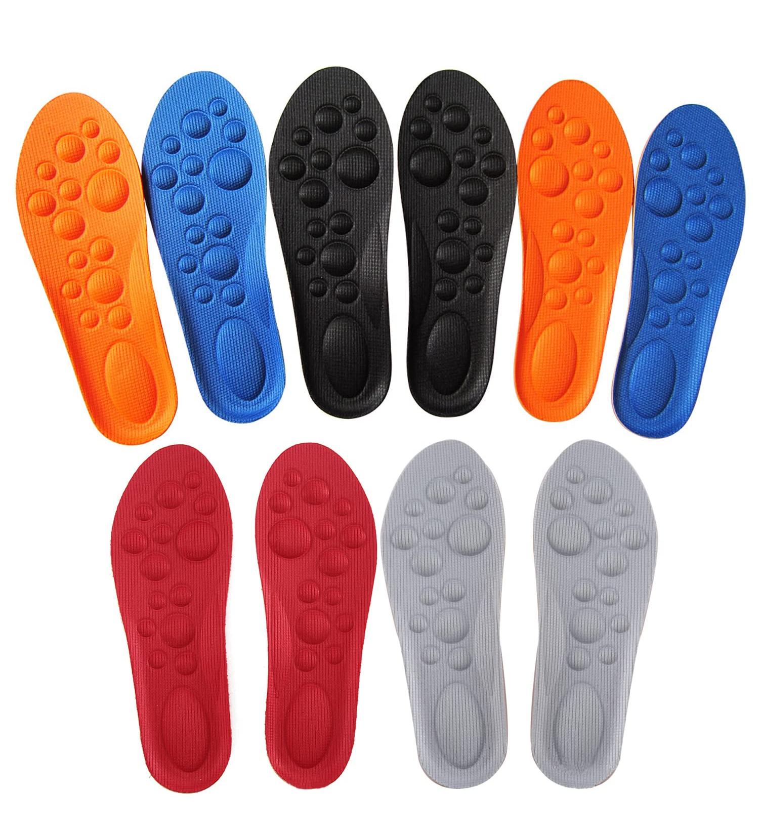 Kids' Athletic Shoe Insoles - Memory Foam Arch Support Inserts (5 Pairs) | Non-Slip Comfort for Boys & Girls | Fits Big Kid Sizes 1.5-5M (20.5-23CM - Buy Online on GoSupps.com