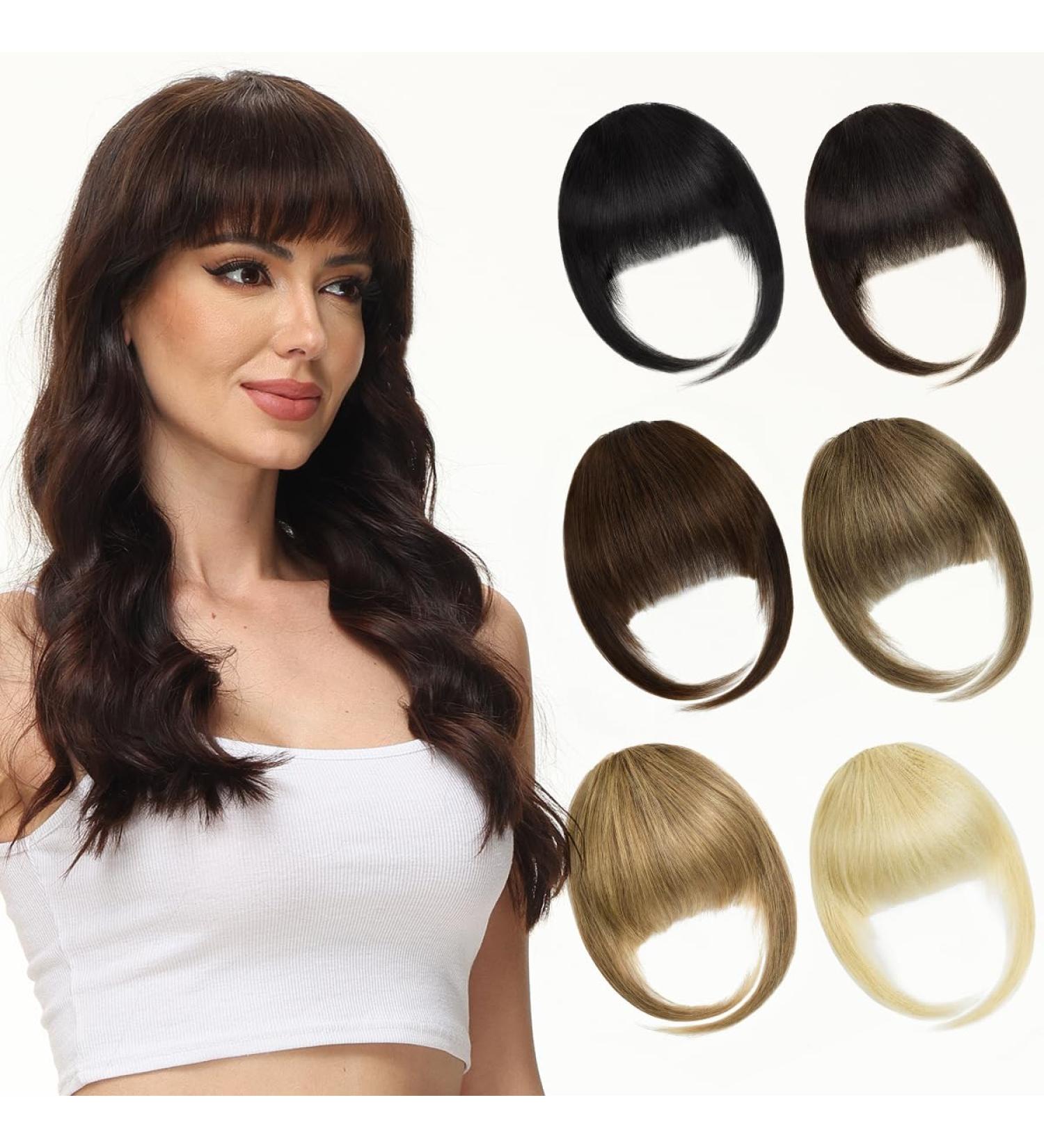 Yamel Bangs Hair Clip in Bangs Human Hair Extensions Honey Blonde Flat Face Fringe Bangs Air Bangs Human Hair Pieces for Women Honey Blonde (Human Hair) - Buy Online on GoSupps.com