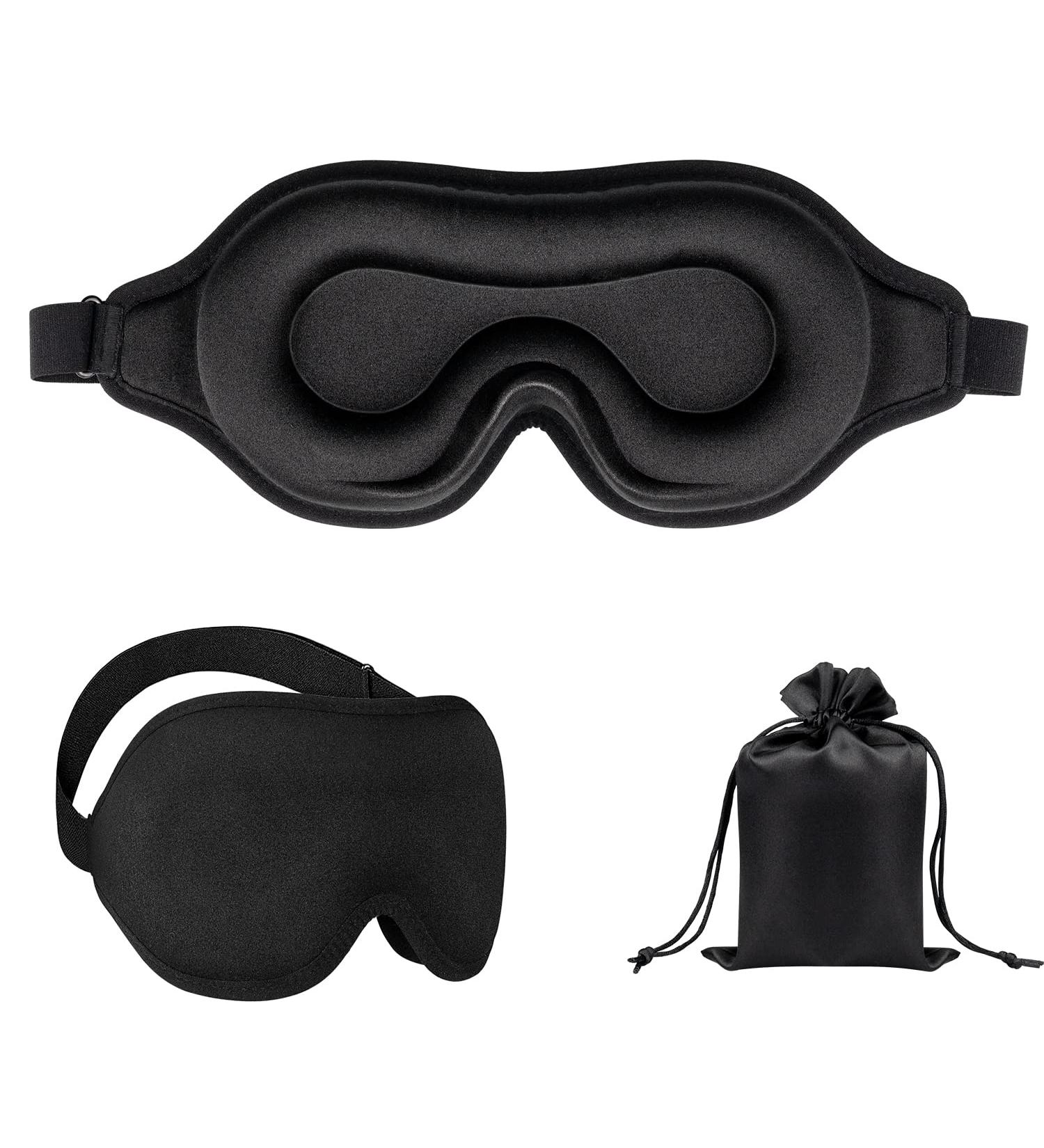B.ANGEL Sleeping Mask Sleep Masks for Men Women Light Blocking Eye Mask Sleep 3D Contoured Sleep Mask for Eyelash Extensions & Blindfold Includes a Free Travel Pouch B1casm-3 - Buy Online on GoSupps.com