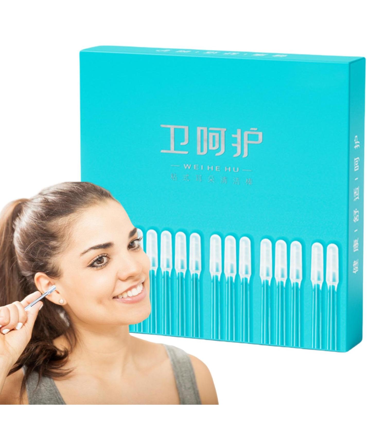 Shakven Ear Cleaners for Adults | Washable Earwax Removal Tool Sticky Ear Pick for Safe Efficient Cleaning Portable Earwax Cleaner Set for Adults Kids Seniors Large - Buy Online on GoSupps.com