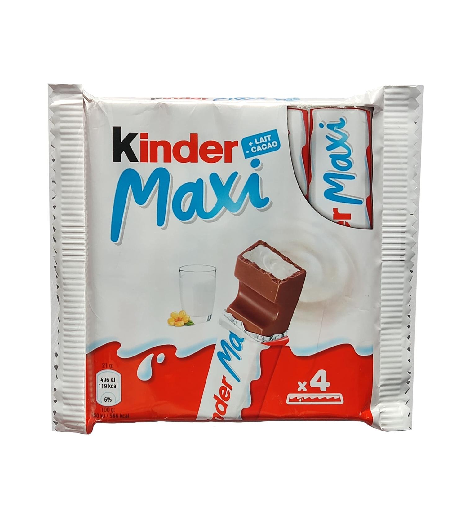 Kinder KINDER Maxi 4 pieces of 21 g or 84 g.