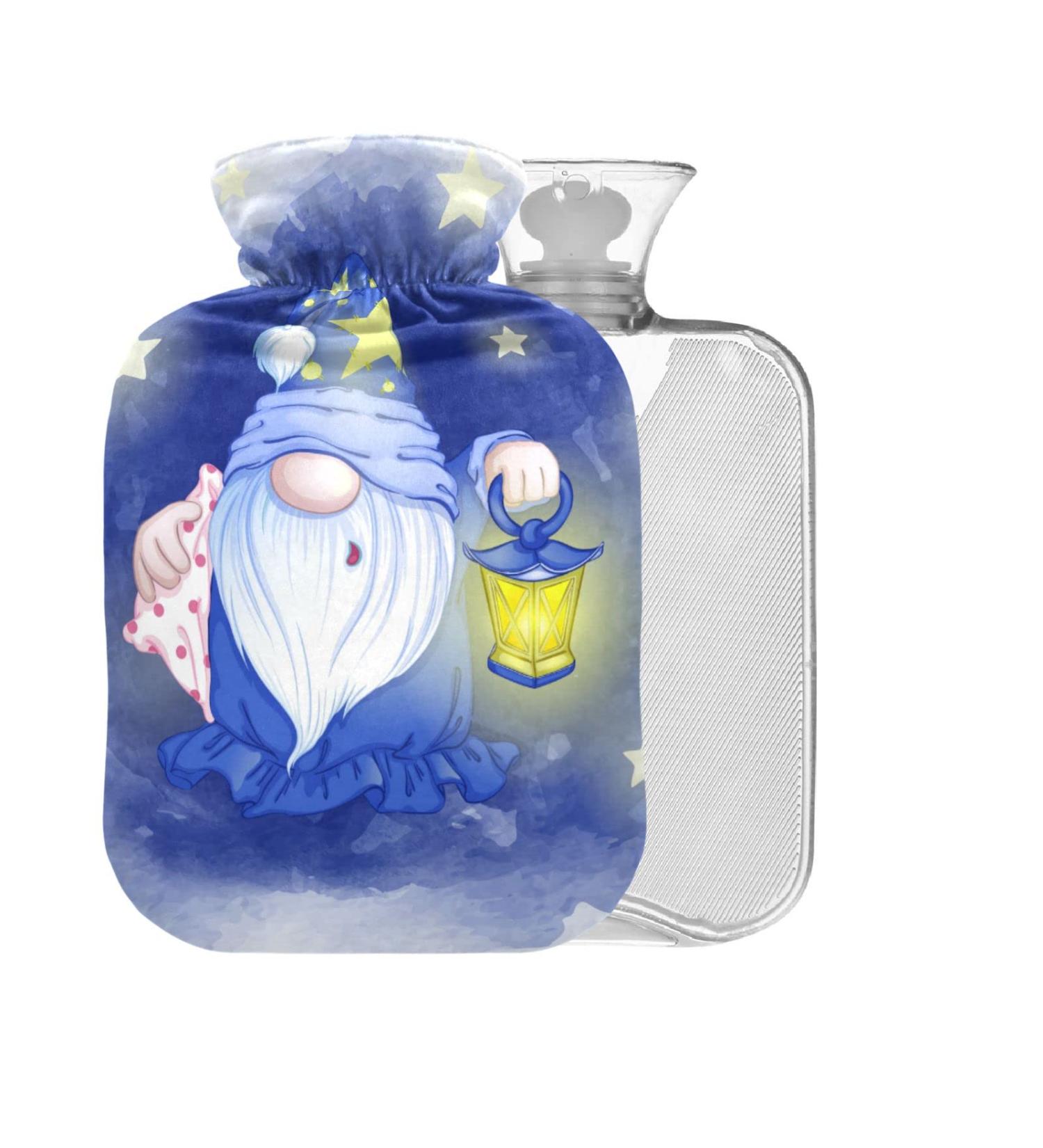 Hot Water Bottle with Cover - 2L BPA-Free for Pain Relief & Cramps | Wichtel International Shipping - Buy Online on GoSupps.com