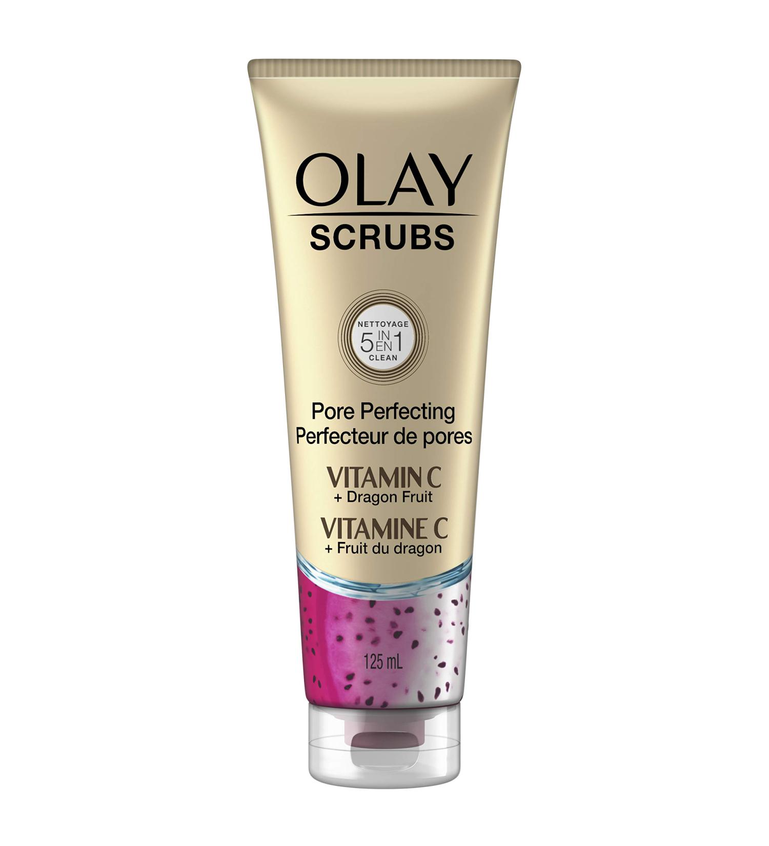 Olay Pore Perfecting Face Scrub with Vitamin C & Dragon Fruit - 4.2 Fl Oz - Buy Online on GoSupps.com