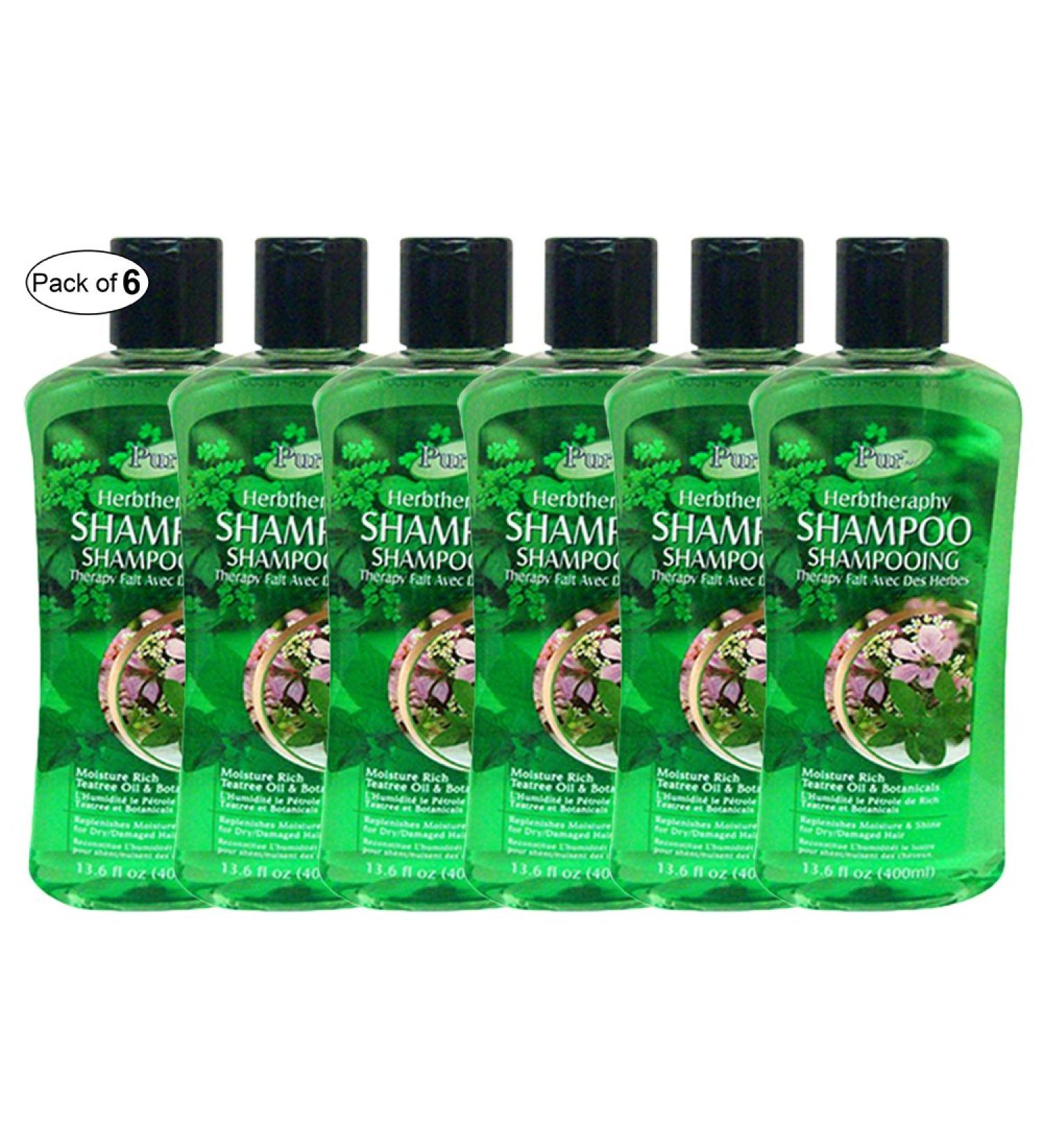Shampoo With Tea Tree Oil & Botanicals(400ml) (Pack of 6) by Purest