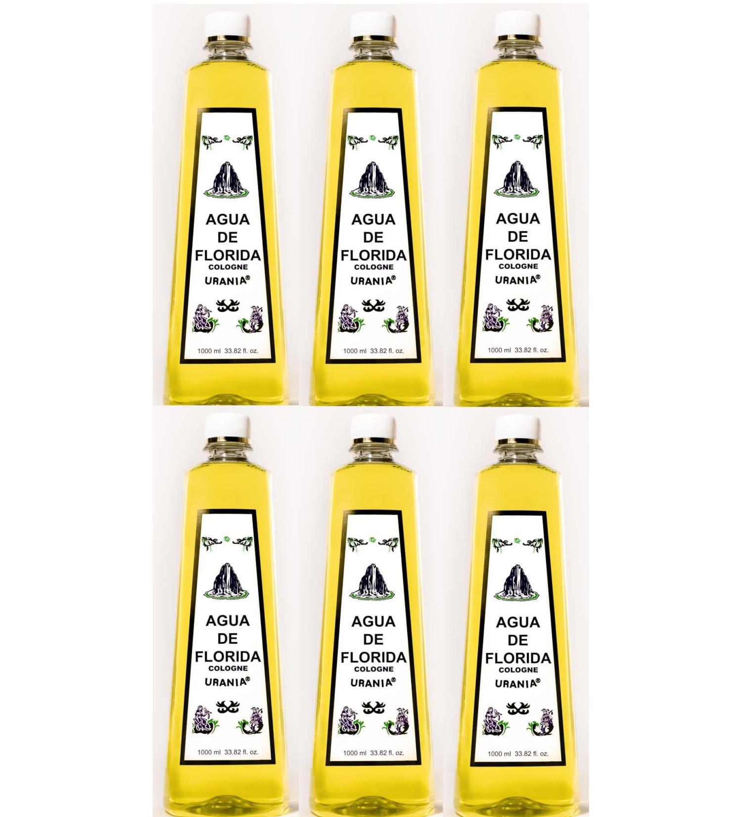 Urania Siete Machos Agua De Florida (1000 ml/33.82 fl. oz. (Pack of 6)) 33.82 Fl Oz (Pack of 6)