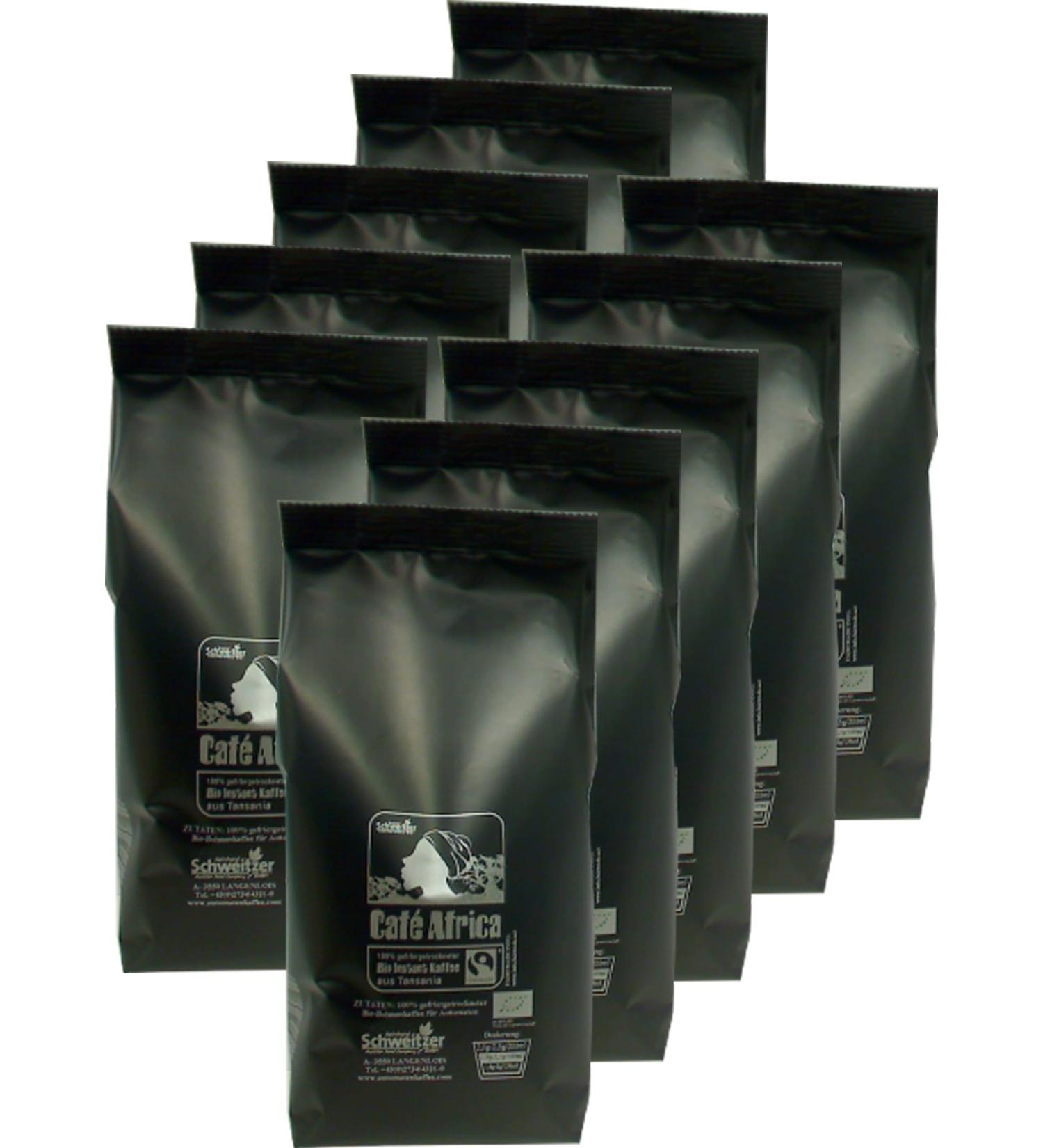 Caf Africa Instant Bio Fairtrade 10 x 250 g 2.5 kg - Buy Online on GoSupps.com