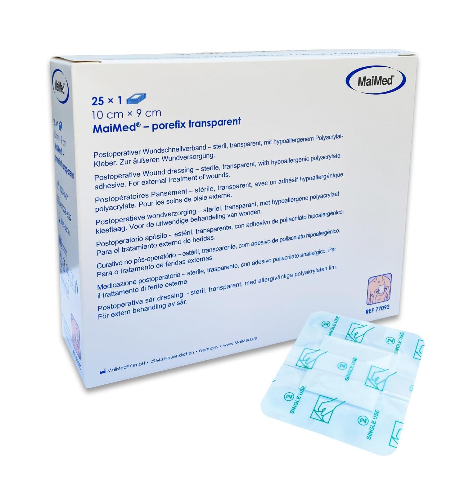 Paving Waterproof Wound Patch - 10x9 cm Sterile Self-Adhesive Bandage - 25 Individually Packaged | Waterproof After Op Shower Care - Buy Online on GoSupps.com