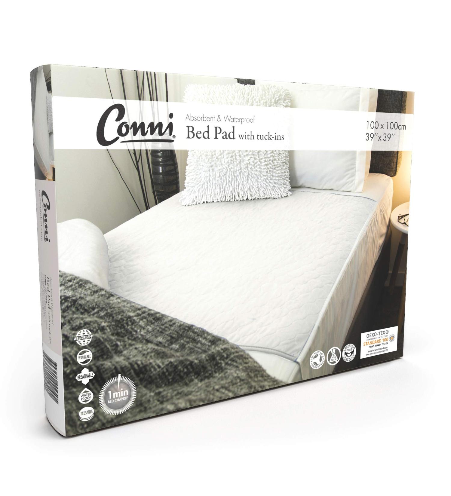 Conni Reusable Waterproof Bed Protection Blanket - Absorbent & Washable for Incontinence Bedwetting and Excessive Sweating - 100x100 cm - International Shipping - Buy Online on GoSupps.com