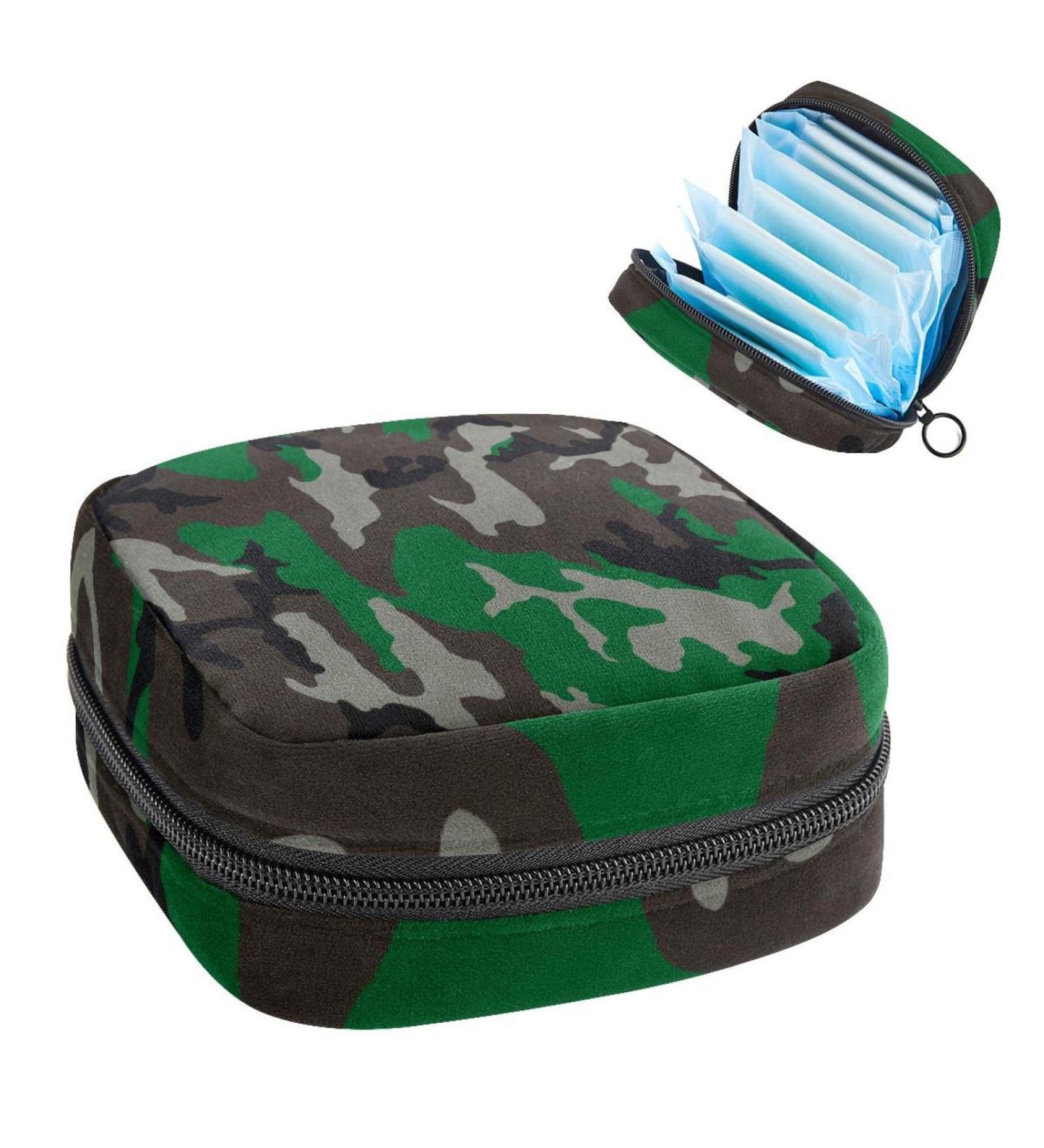 Women's Bonds Stilling Pockets: Camouflage Portable Period Kit - Stylish & Functional Feminine Product Bag - Buy Online on GoSupps.com