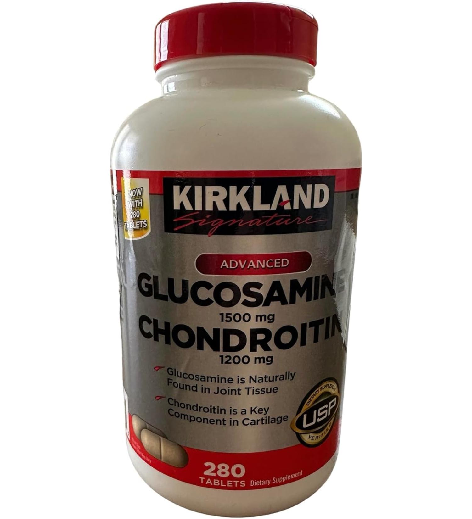 Kirkland Signature Glucosamine HCI 1500mg Chondroitin Sulfate 1200mg 220 Tablets - New Increased Count for Joint Support - Buy Online on GoSupps.com