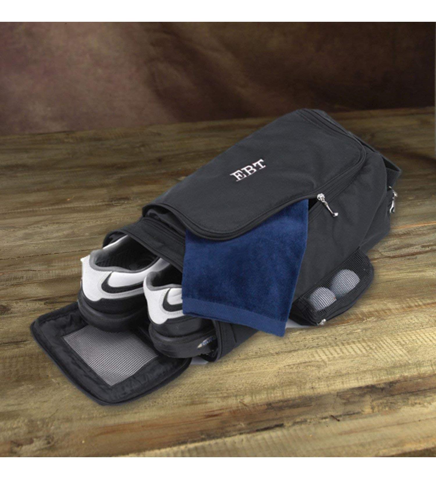 Personalized Monogrammed Golf Shoe Bag - Custom Gift for Him | Father's Day, Birthday, Christmas - Buy Online on GoSupps.com