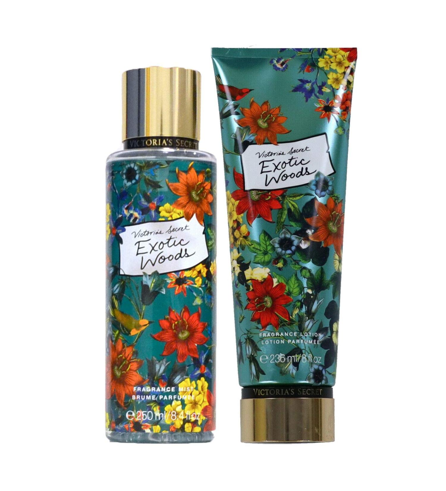 Victoria's Secret Exotic Woods 2 Piece Fragrance Mist & Body Lotion