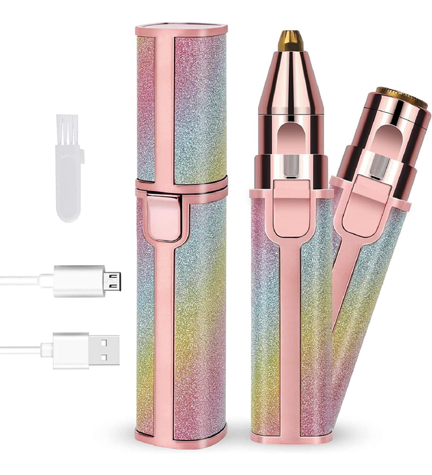 2 in 1 Facial Hair Remover for Women - Eyebrow Trimmer & Epilator | Lady Shavers for Body, Lips, Nose, and Face - Buy Online on GoSupps.com