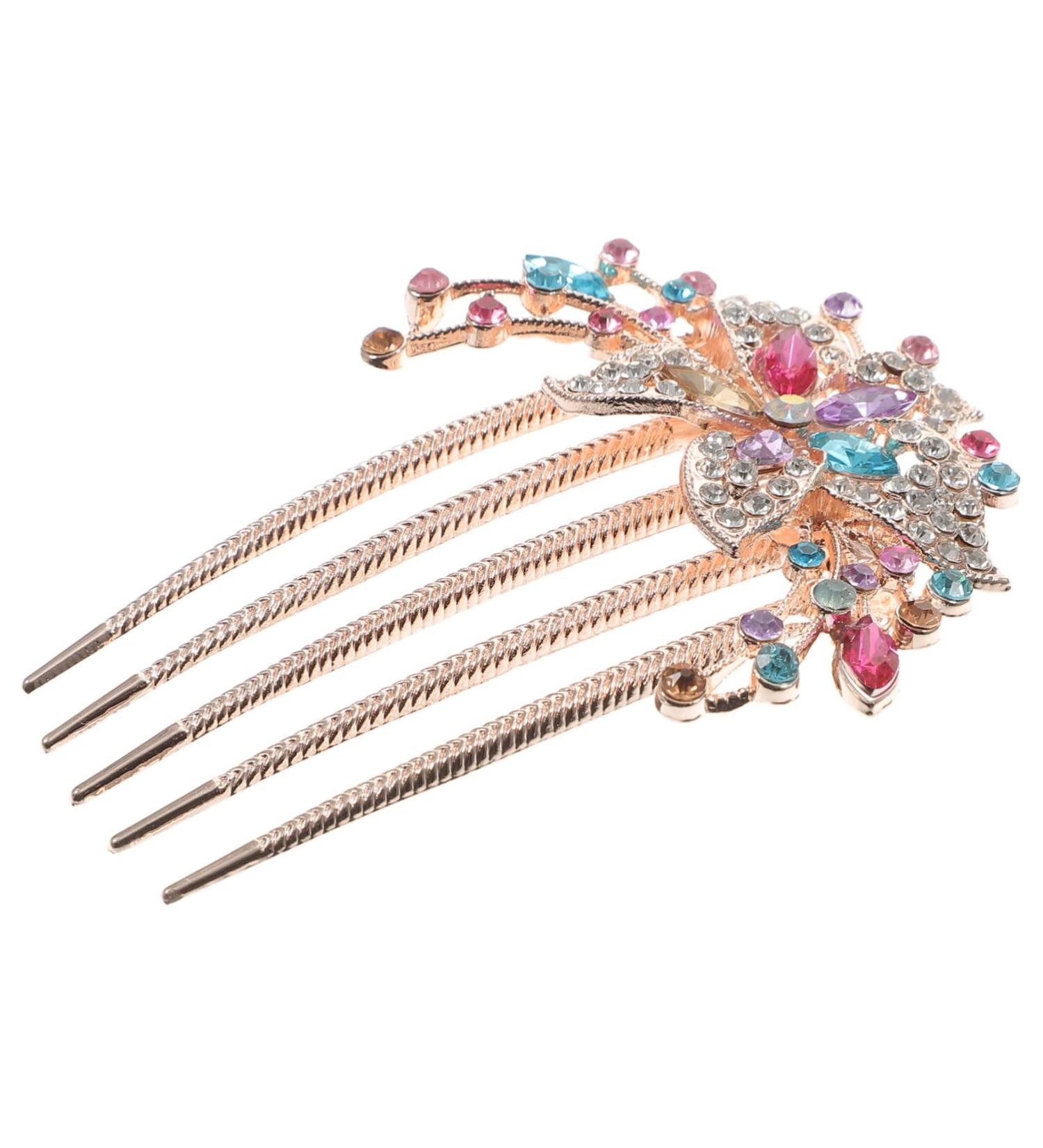 Housoutil Rhinestone Hair Accessories Hairpin Hair Accessories for Women Womens Hair Clips Hair Combs for Women Accessories Hair Jewelry Comb Bride Alloy Rhinestones The Flowers - Buy Online on GoSupps.com